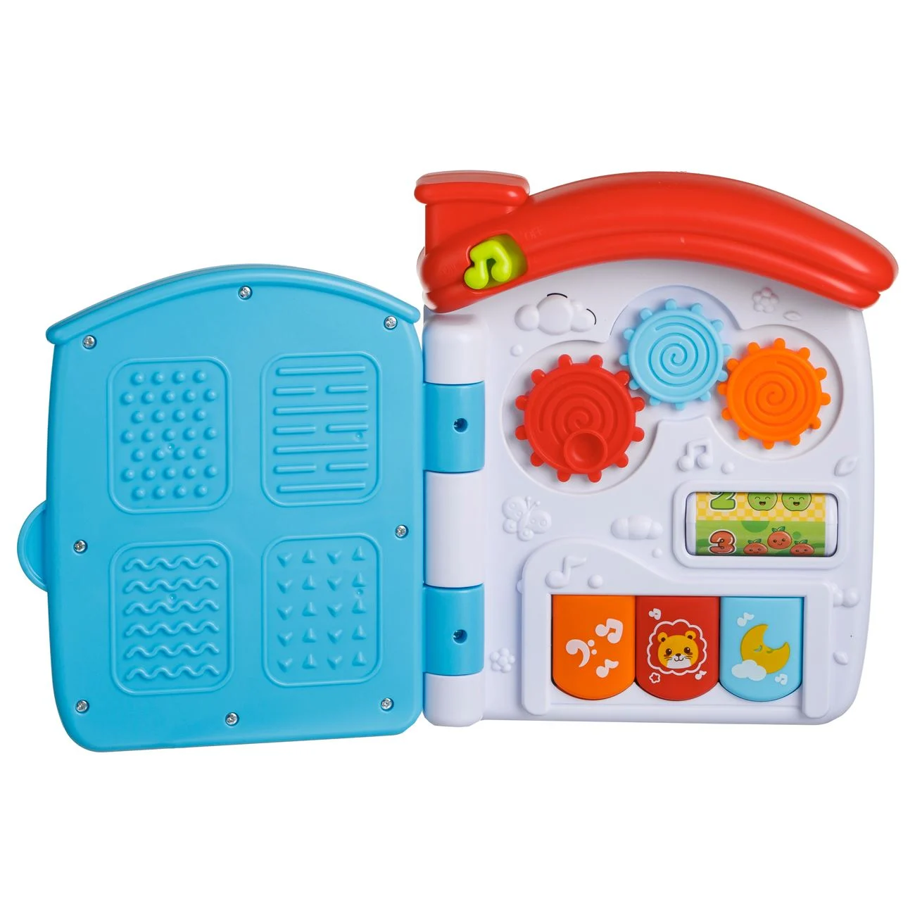 Jucarie Educativa Invat Casa cu Efecte Sonore 15x6x18cm - poza 3