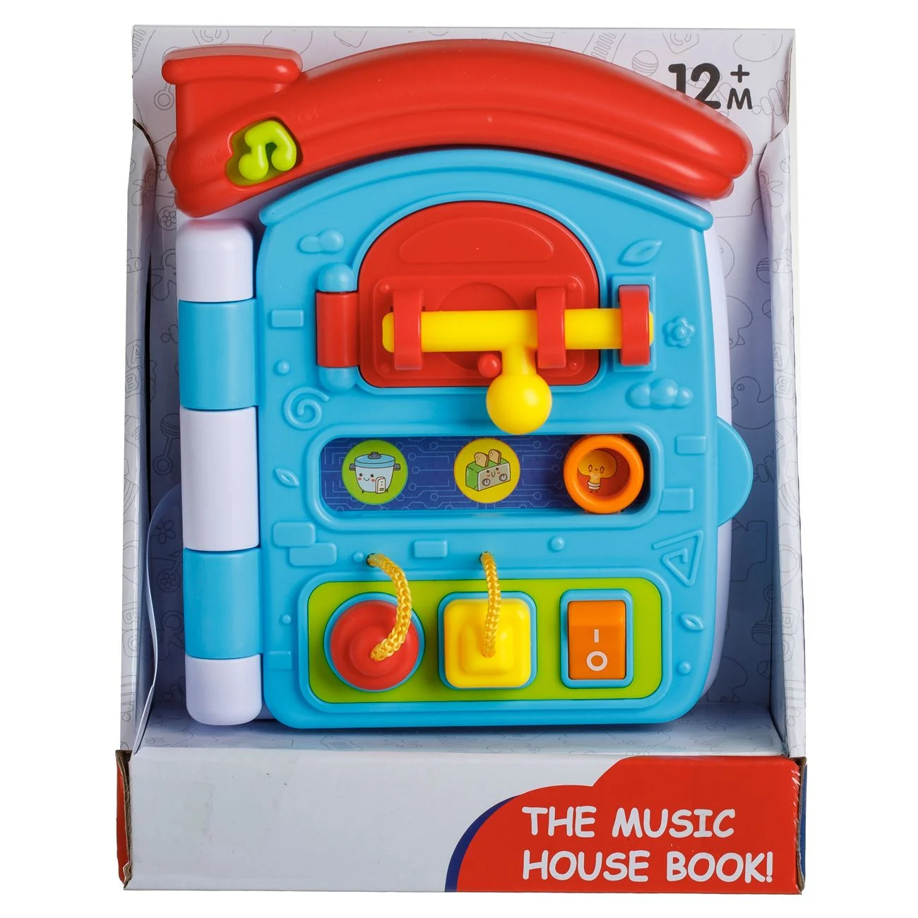 Jucarie Educativa Invat Casa cu Efecte Sonore 15x6x18cm - poza 4