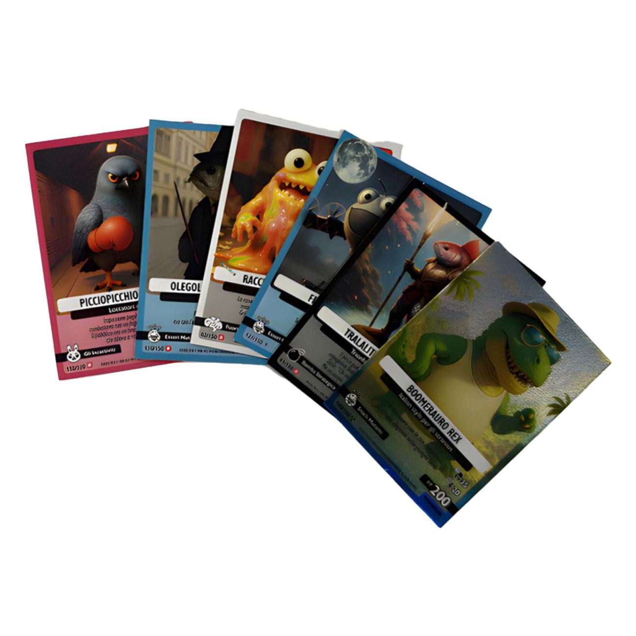 Italian Brainrot - 7 Carduri Skifidol Seria Alpha - Giochi Preziosi - poza 2