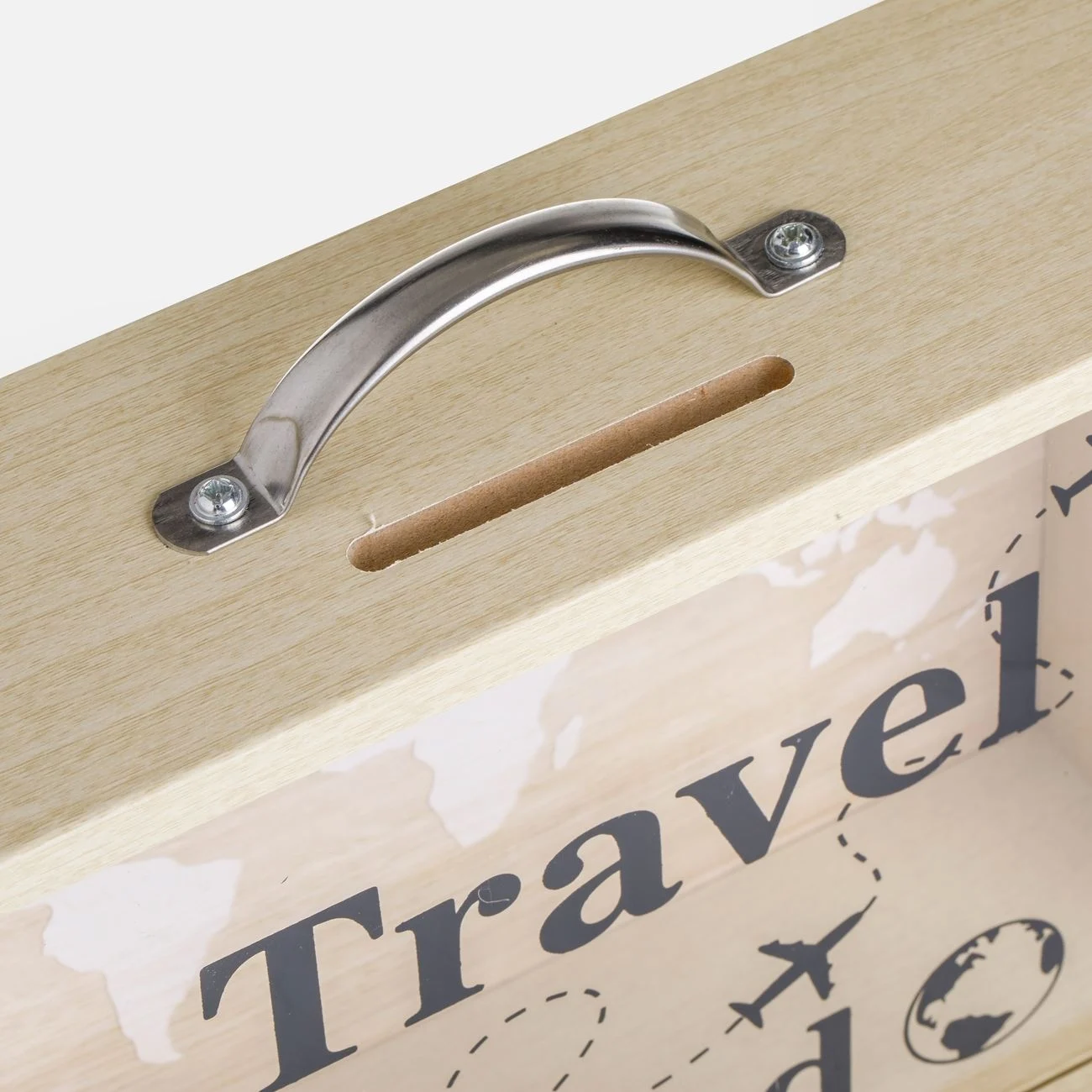 Pusculita Fancy Tip Valiza Travel Map 21x7x22cm - poza 4