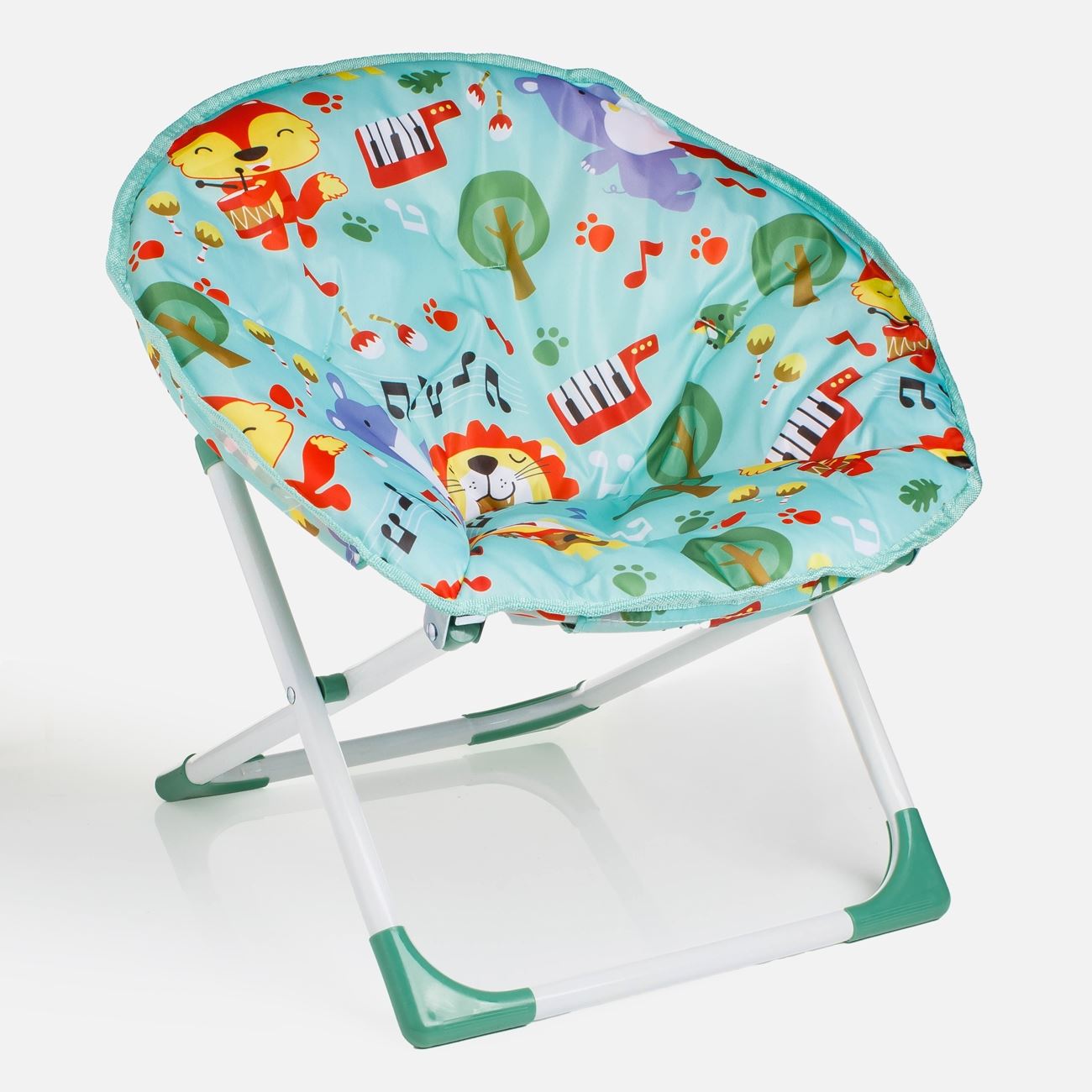 Scaun Fotoliu de Plaja Verde Menta Animalute 46x34,5x33,5cm - poza 2
