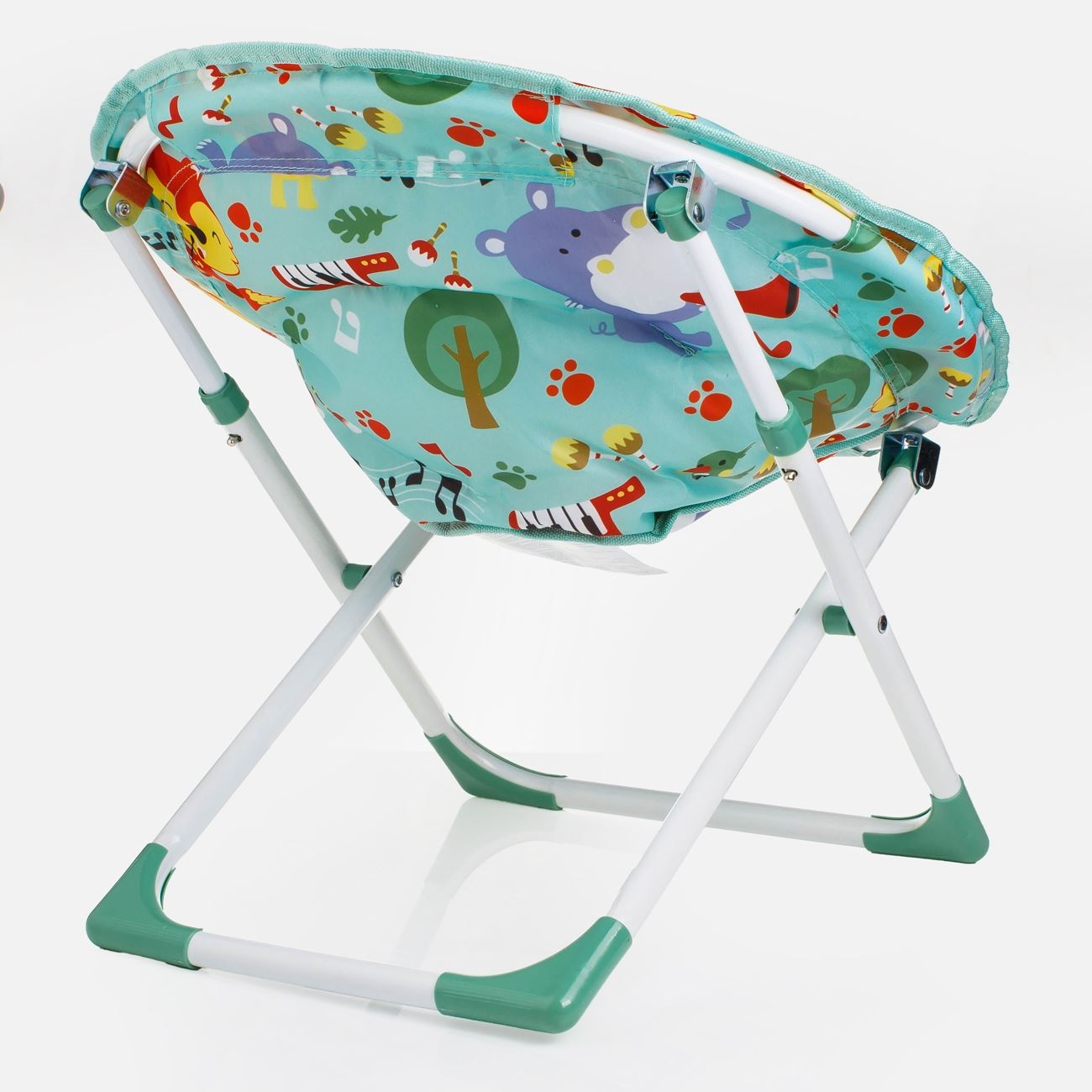 Scaun Fotoliu de Plaja Verde Menta Animalute 46x34,5x33,5cm - poza 4
