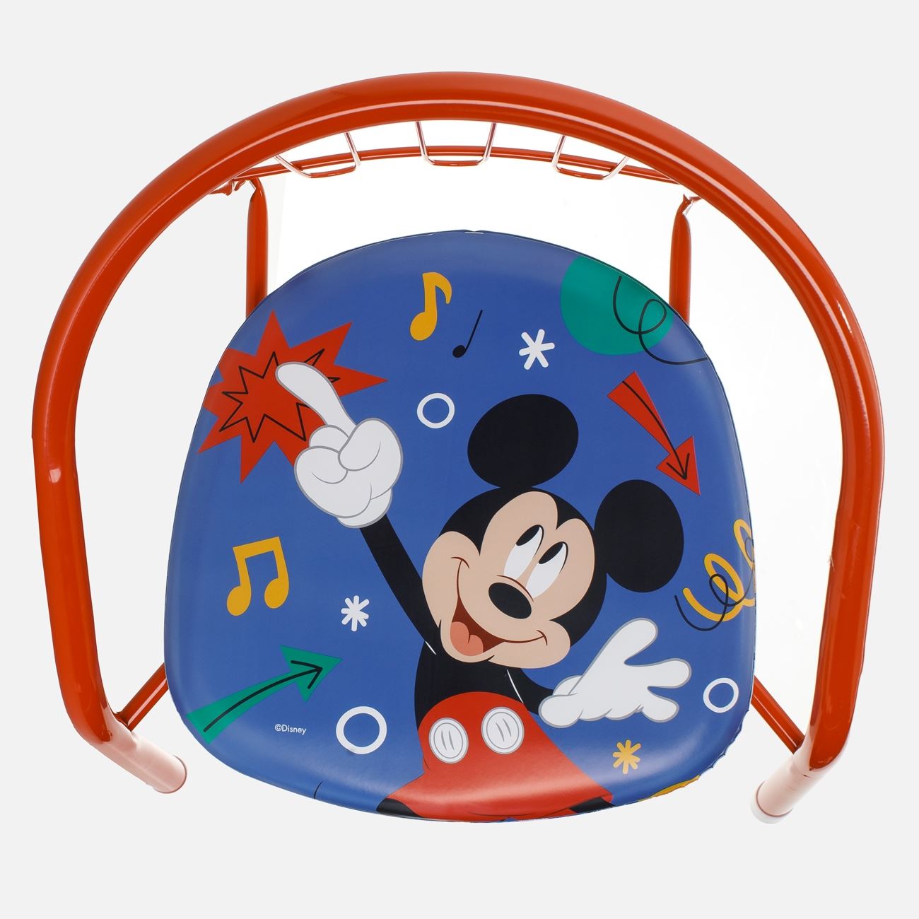 Scaun pentru Copii Metalic Mickey Rosu 36x35x36cm - poza 2