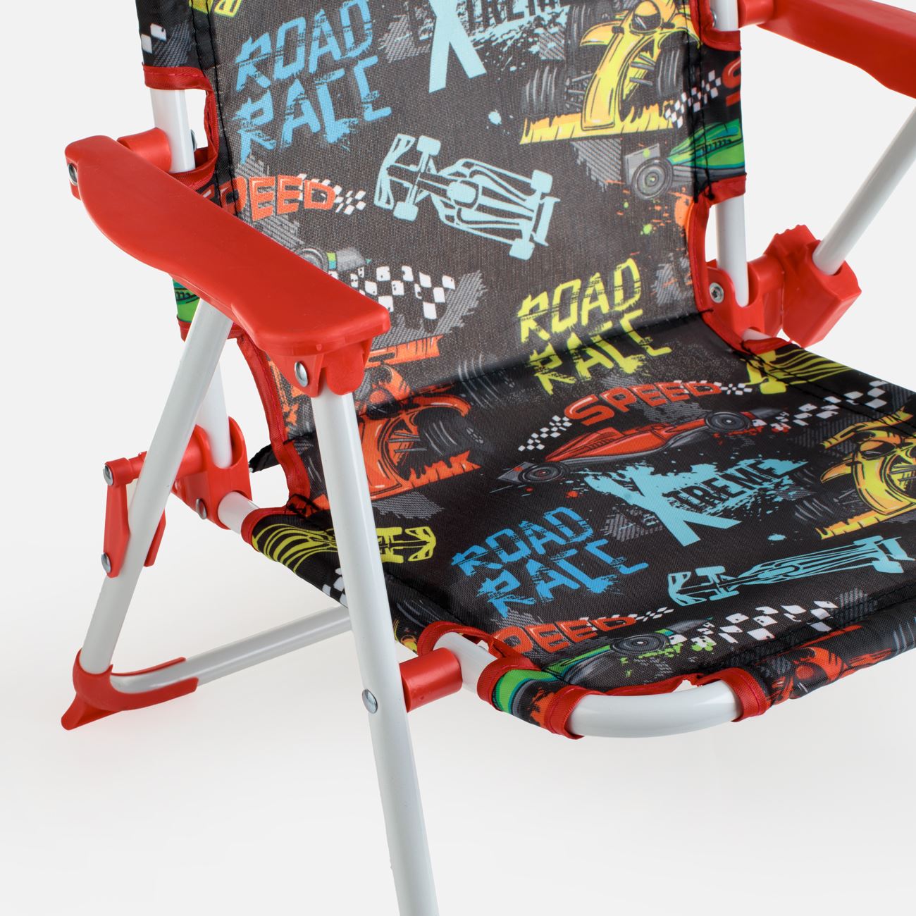 Scaun pentru Copii Pliabil cu Model Race Cars 33x34x47cm - poza 4