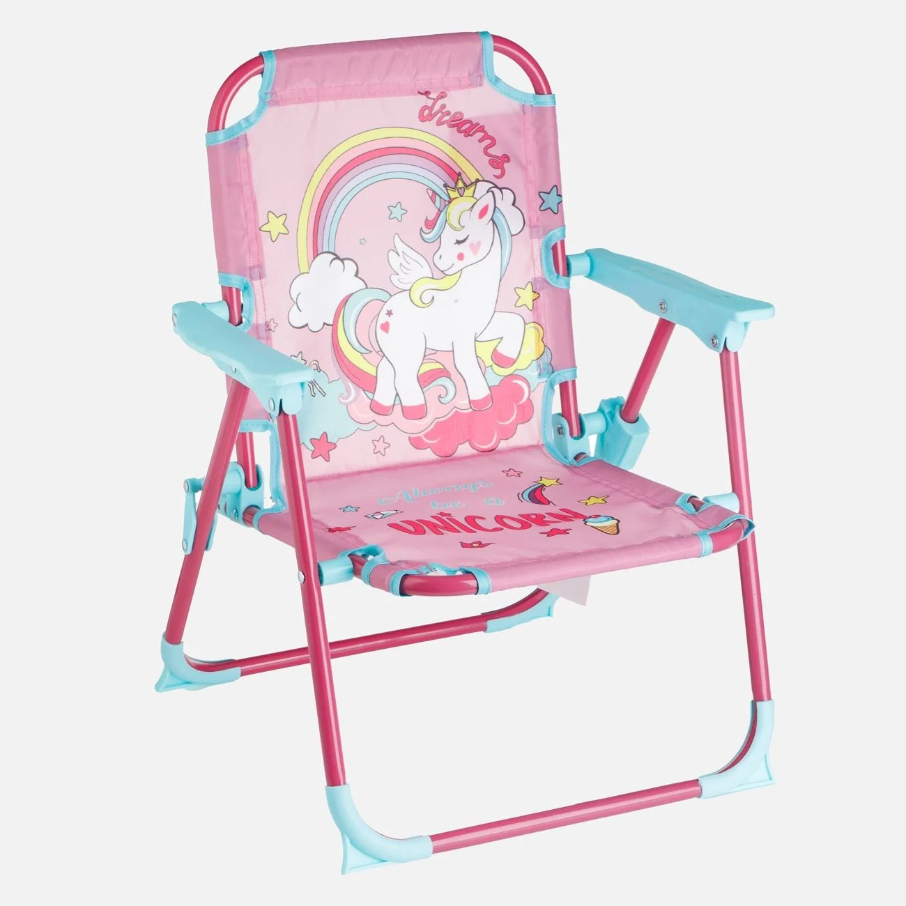 Scaun pentru Copii Pliabil cu Model Unicorn 33x34x47cm
