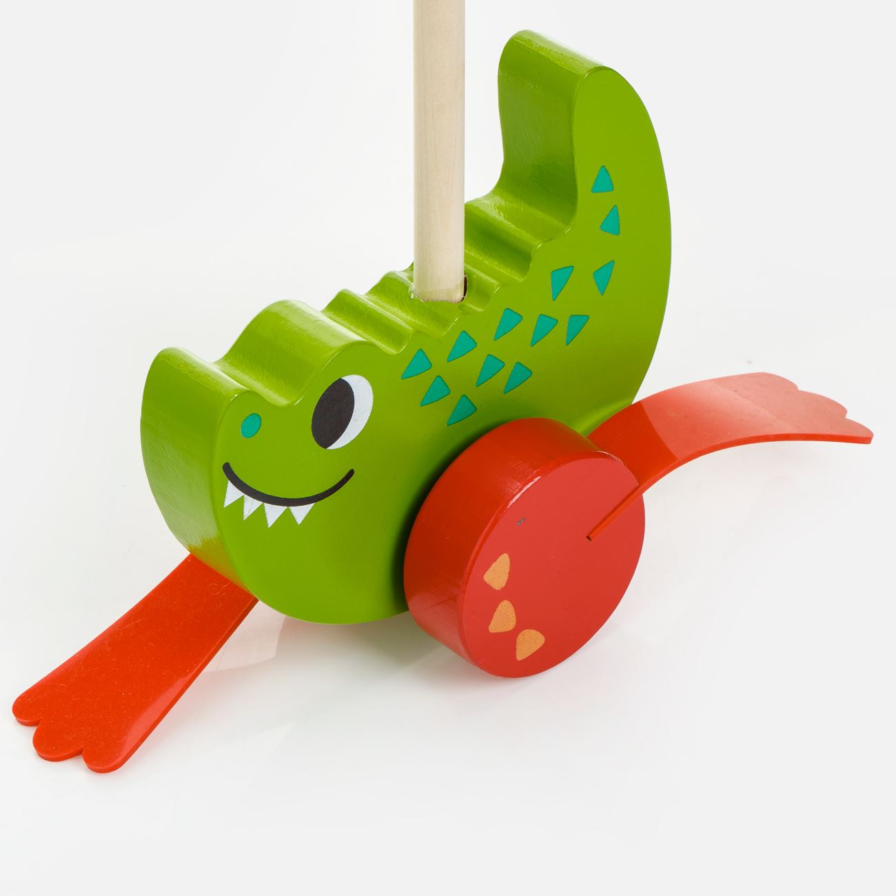 Crocodil din Lemn de Tras 13x11cm - poza 3