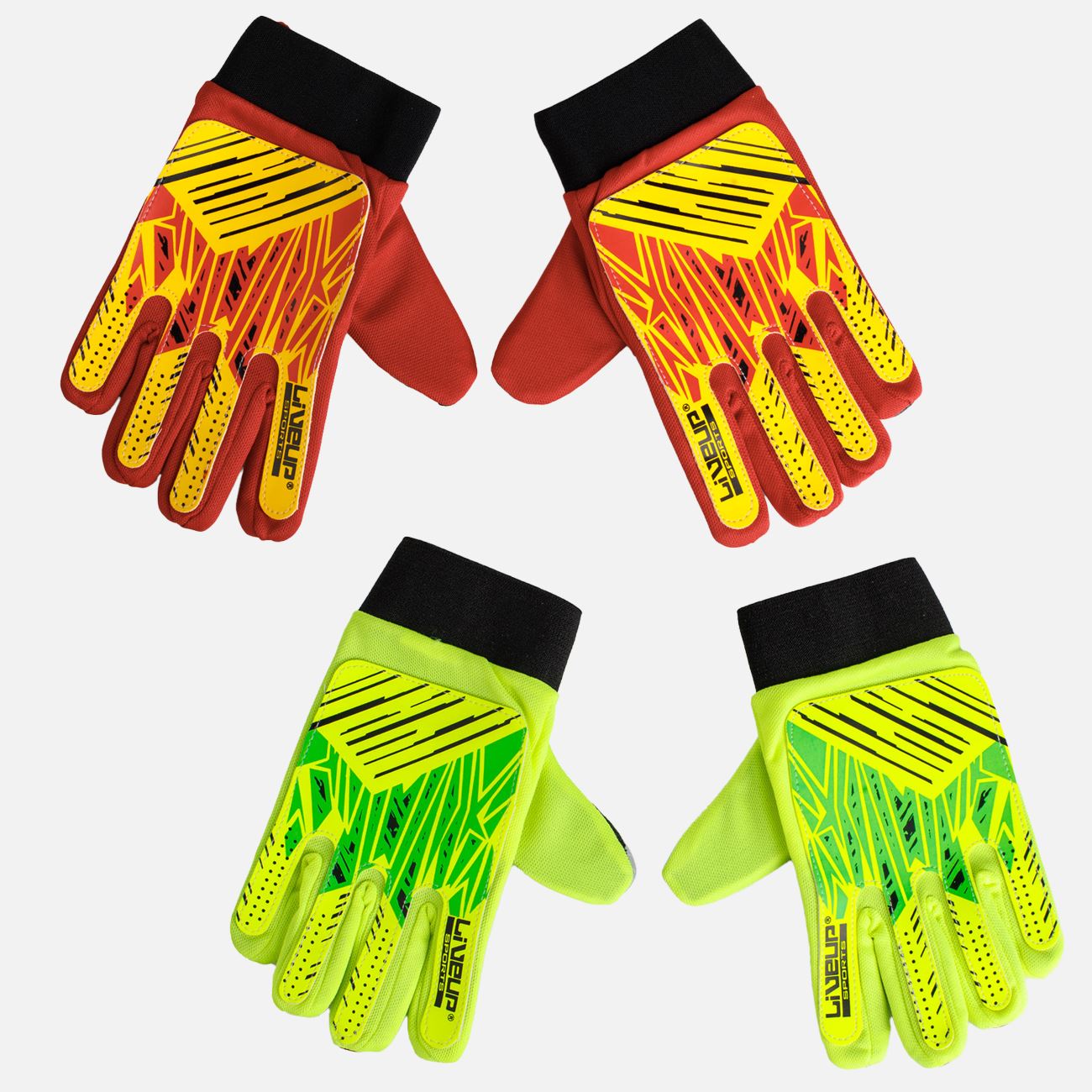 Manusi de Fotbal Neon pentru Copii