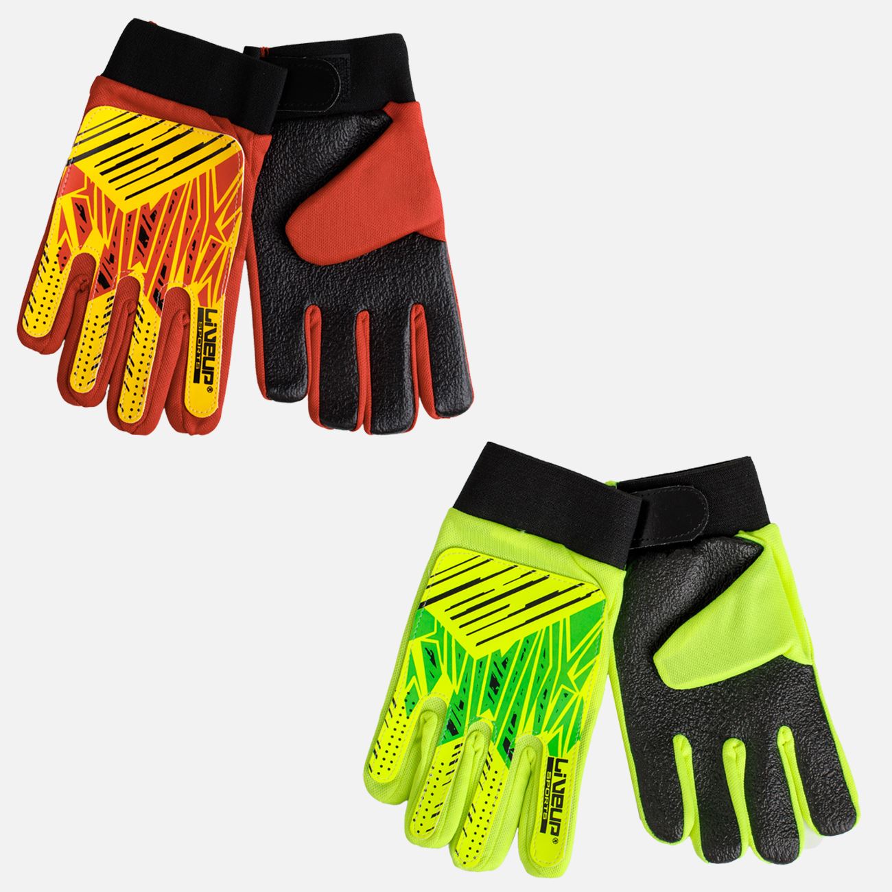 Manusi de Fotbal Neon pentru Copii - poza 2