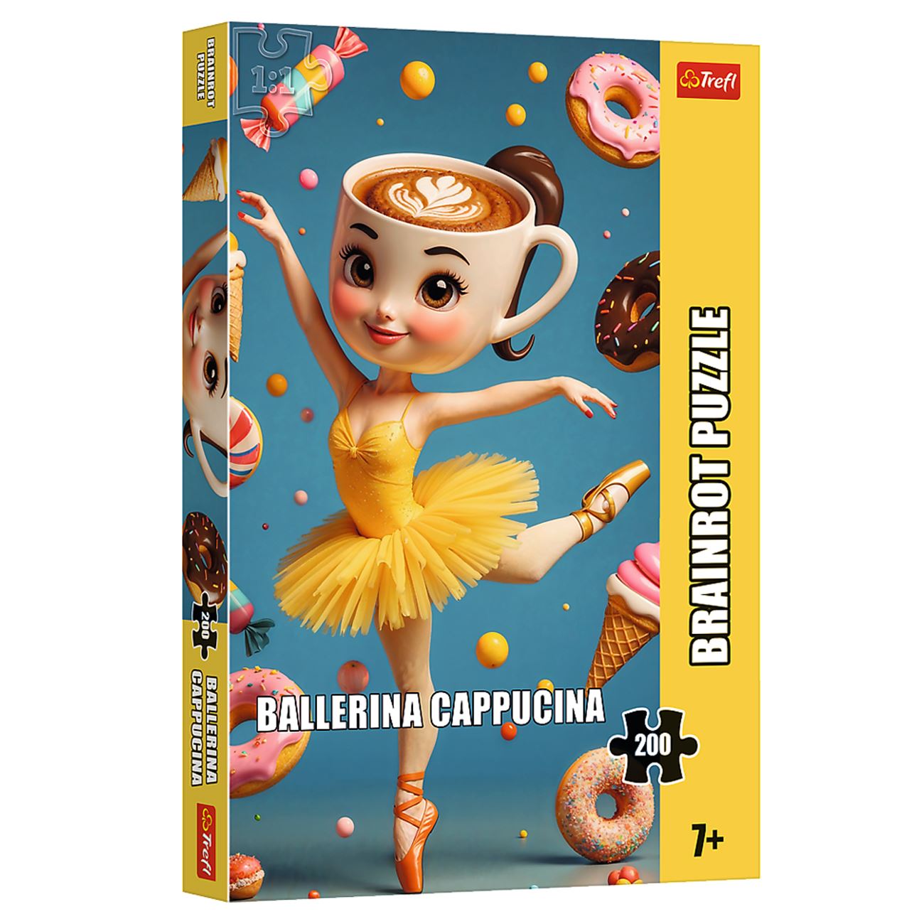 Puzzle Brainrots Ballerina Cappuccina (200 piese) - Trefl