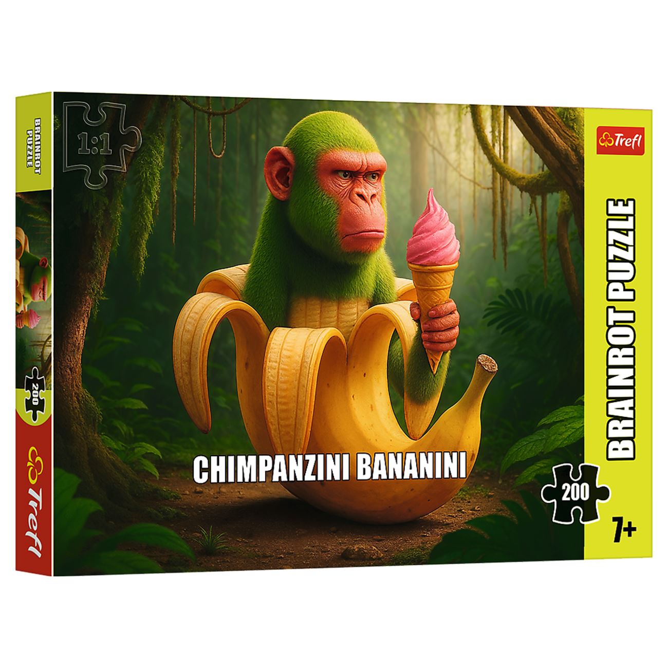 Puzzle Brainrots Chimpanzini Bananini (200 Piese) - Trefl