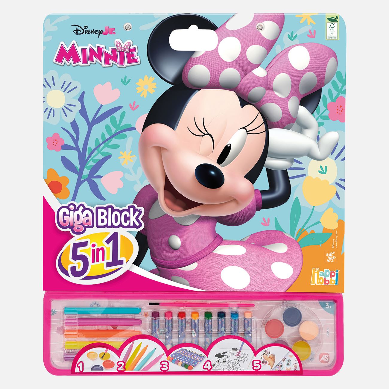 Giga Block Set de Colorat Minnie 5 in 1 - AS