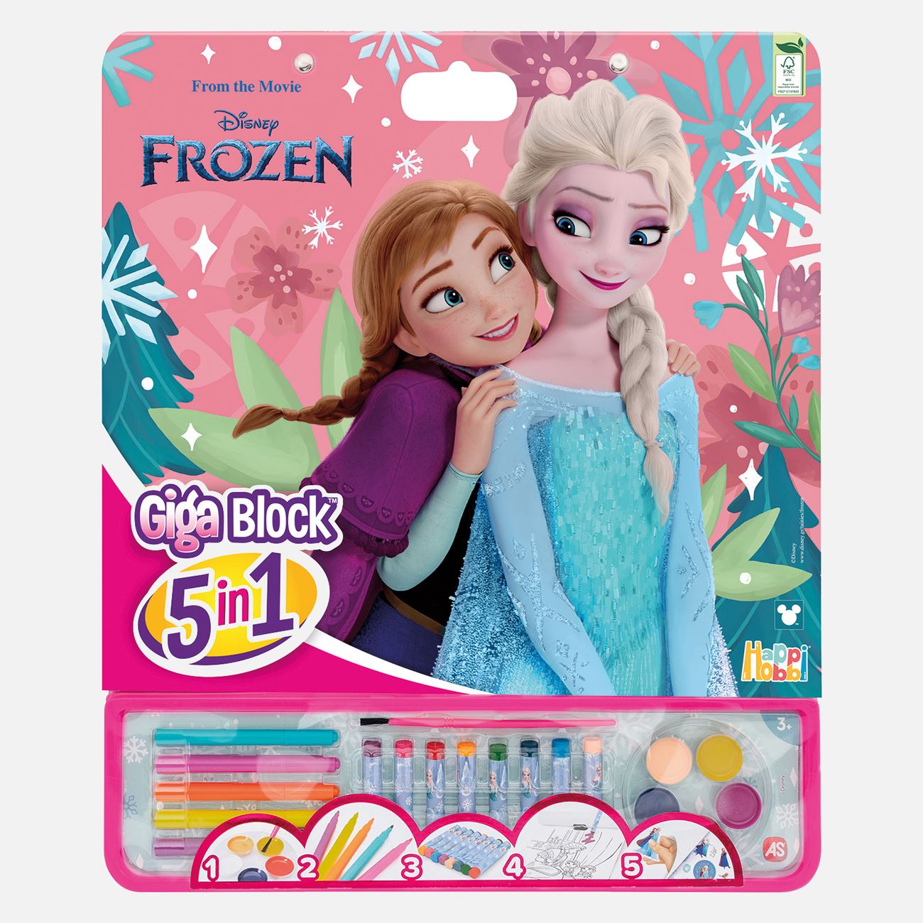 Giga Block Set de Colorat Frozen 5 in 1 - AS