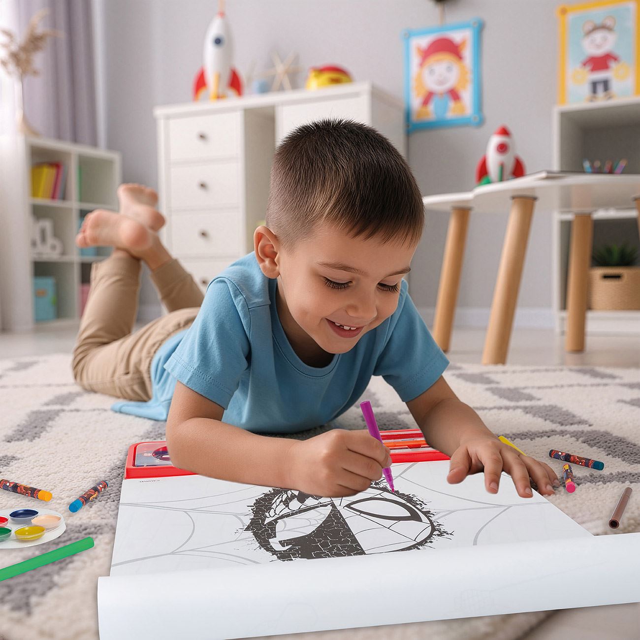 Set Gigant de Colorat Spiderman - AS - poza 2