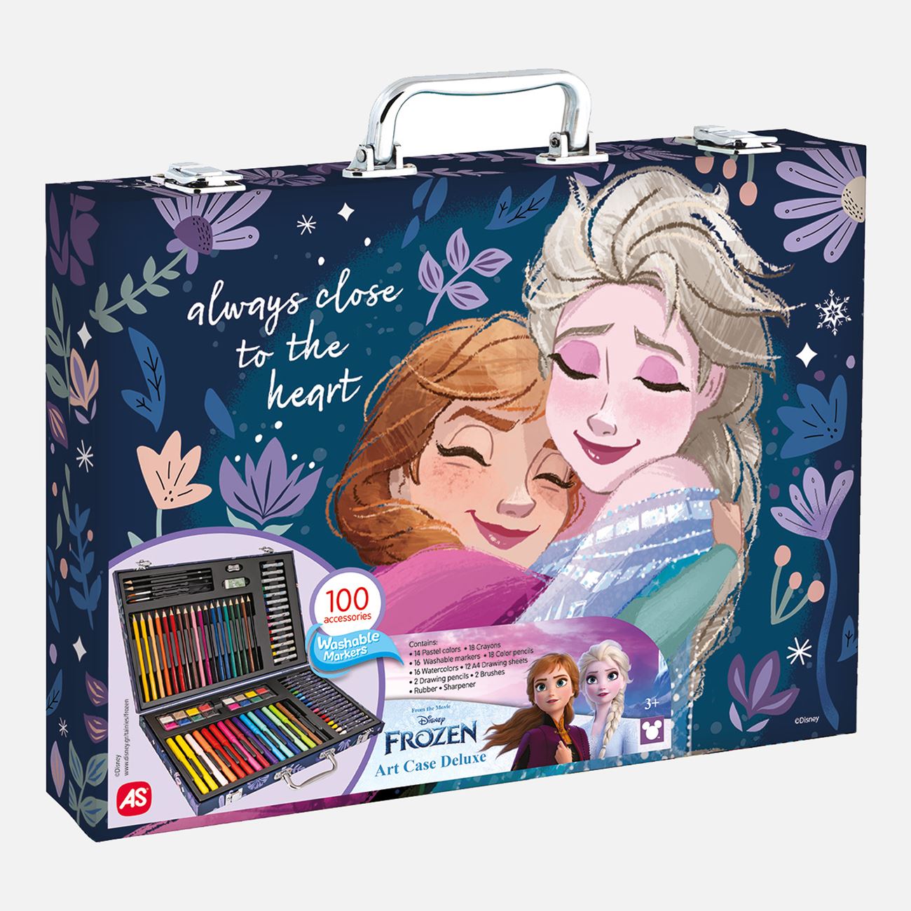 Trusa de Colorat Frozen cu 100 de Accesorii - AS