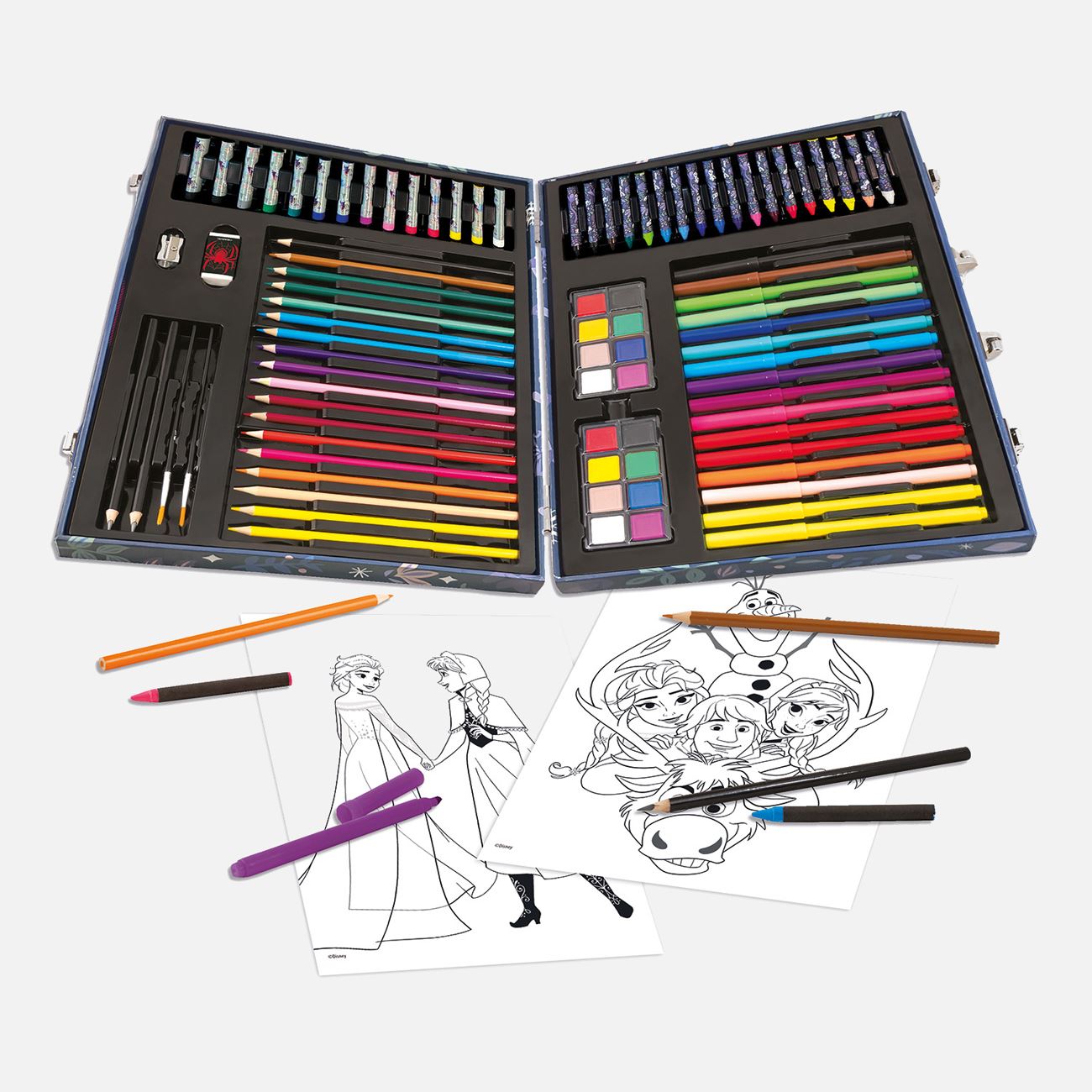 Trusa de Colorat Frozen cu 100 de Accesorii - AS - poza 3