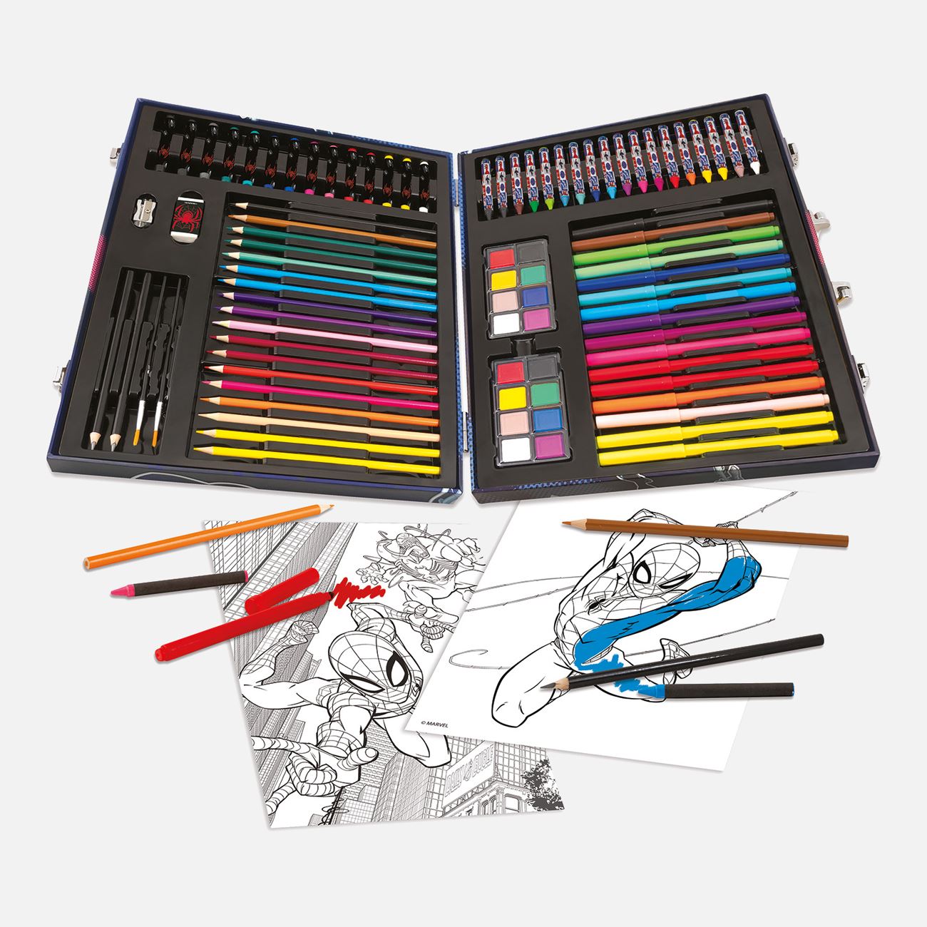 Trusa de Colorat Spiderman cu 100 Accesorii - AS - poza 3