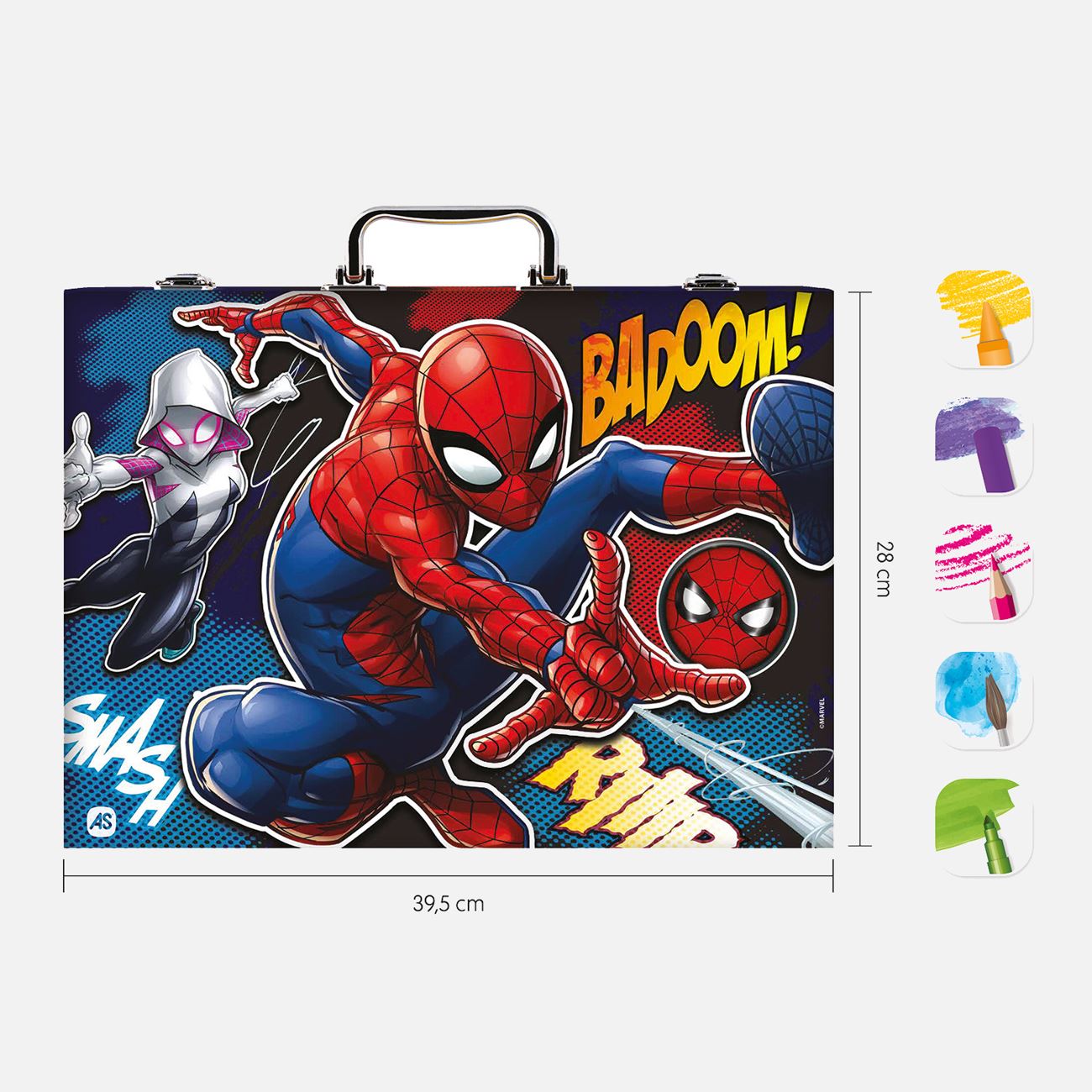 Trusa de Colorat Spiderman cu 100 Accesorii - AS - poza 4