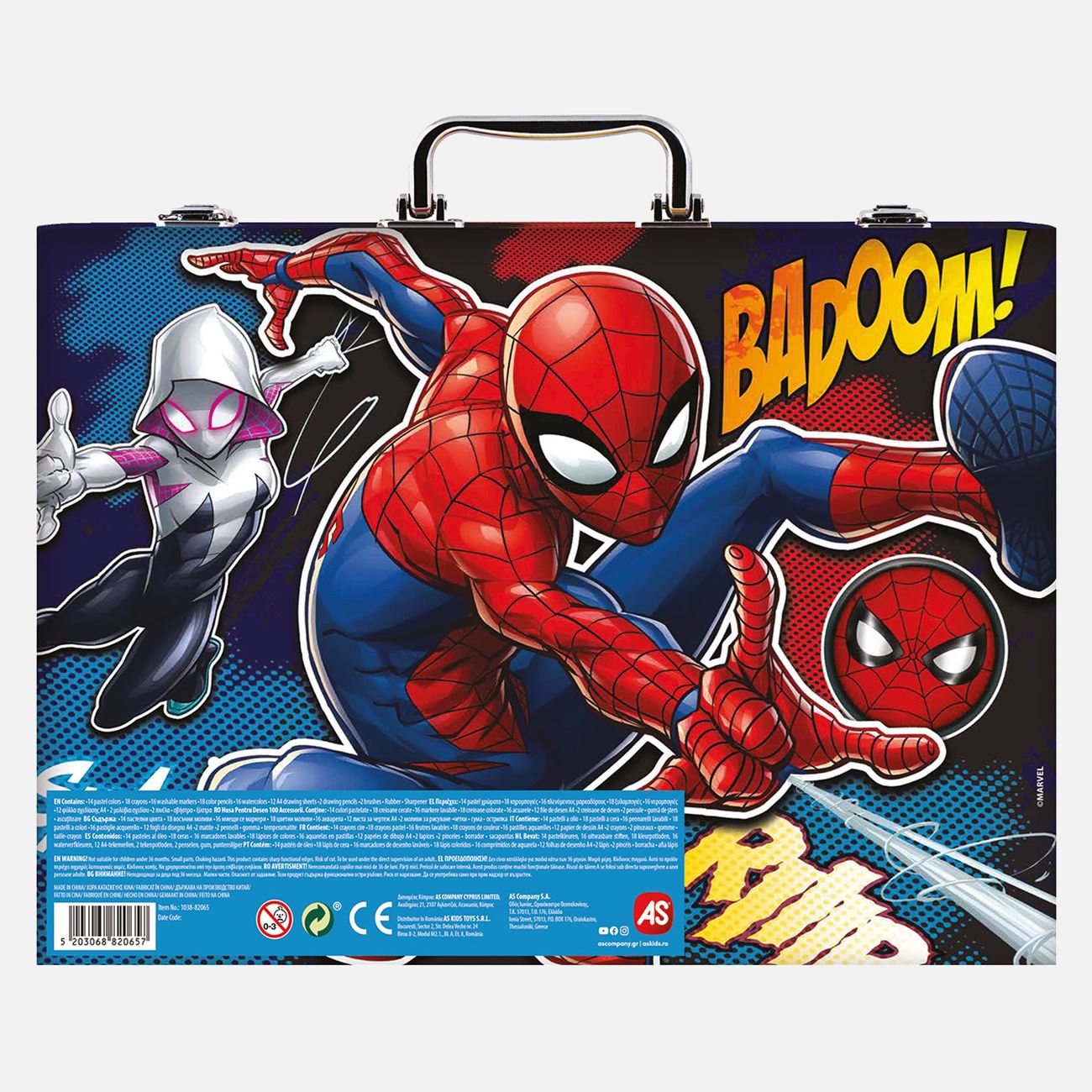 Trusa de Colorat Spiderman cu 100 Accesorii - AS - poza 5