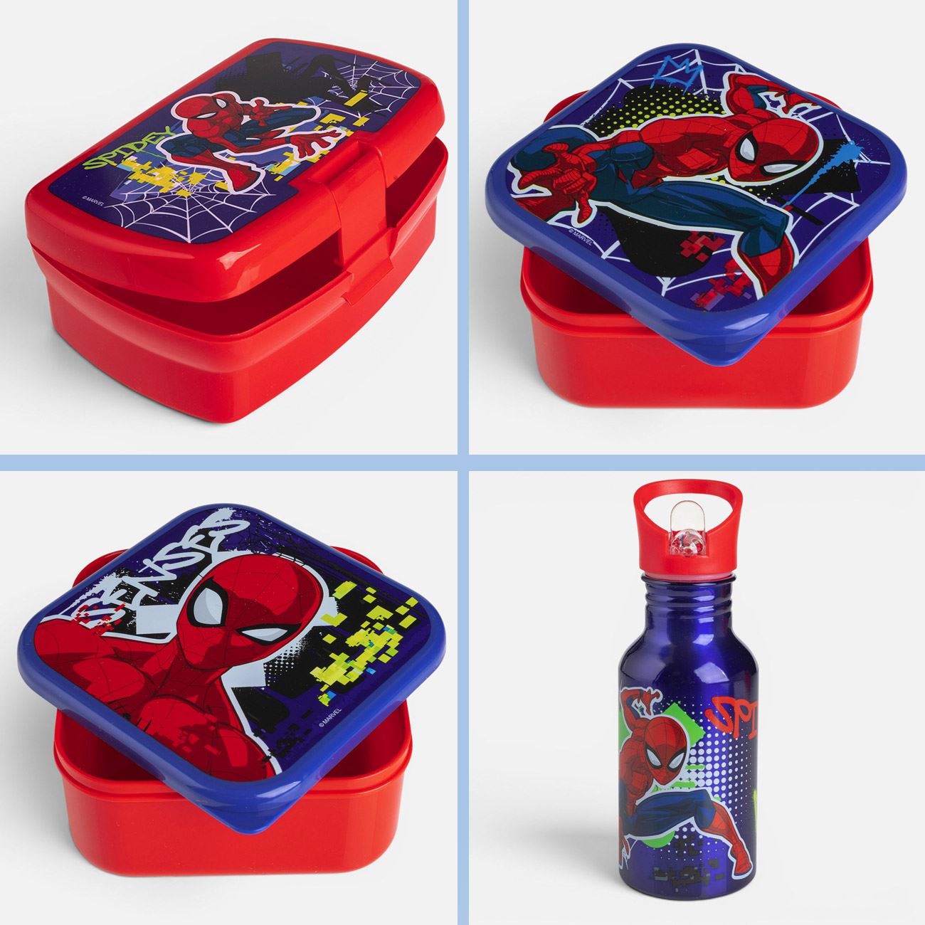 Set Sticla Apa & Caserole Spiderman - 4 piese - poza 5