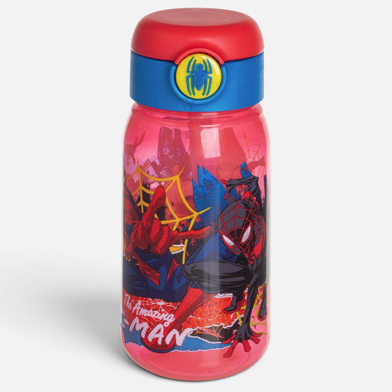 Sticla din Plastic Pop Up Spiderman pentru Copii 510ml