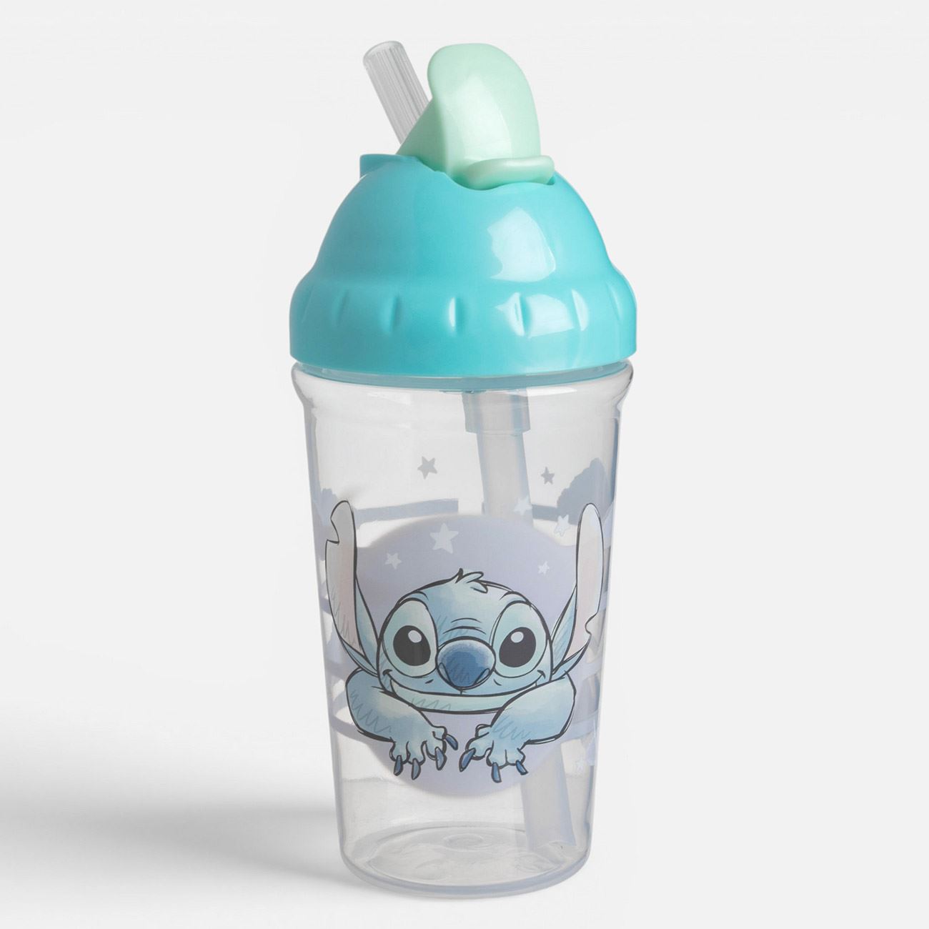Pahar Antrenament Albastru cu Pai Stitch 295ml