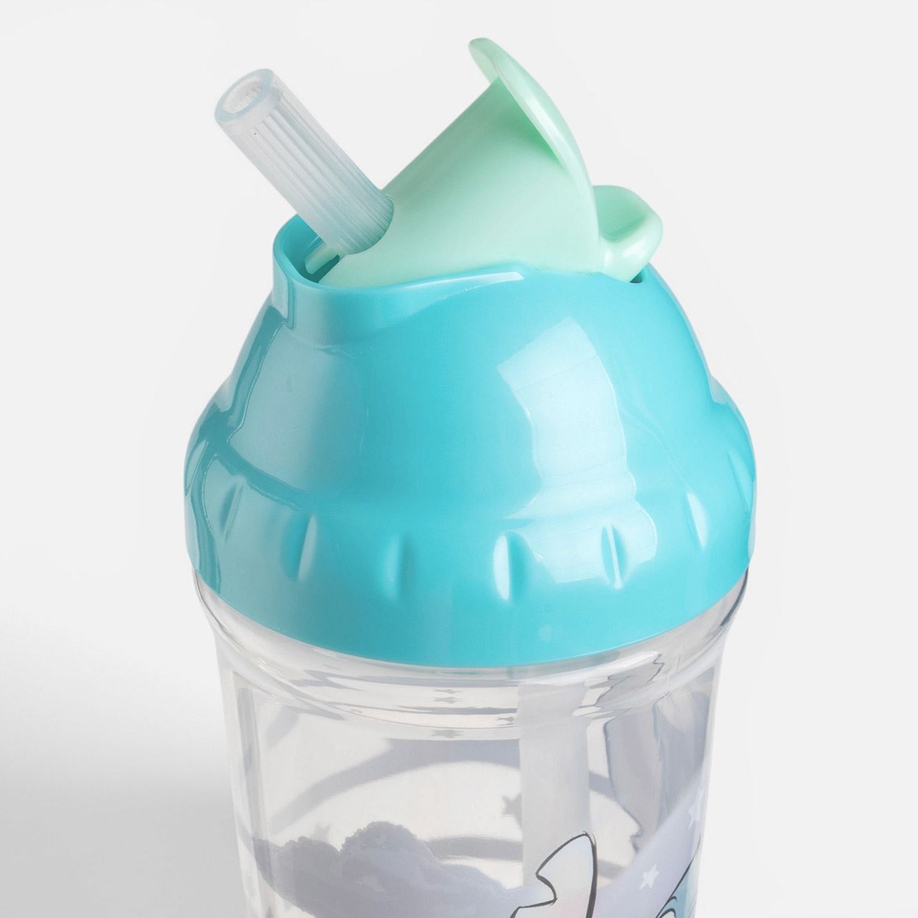 Pahar Antrenament Albastru cu Pai Stitch 295ml - poza 2