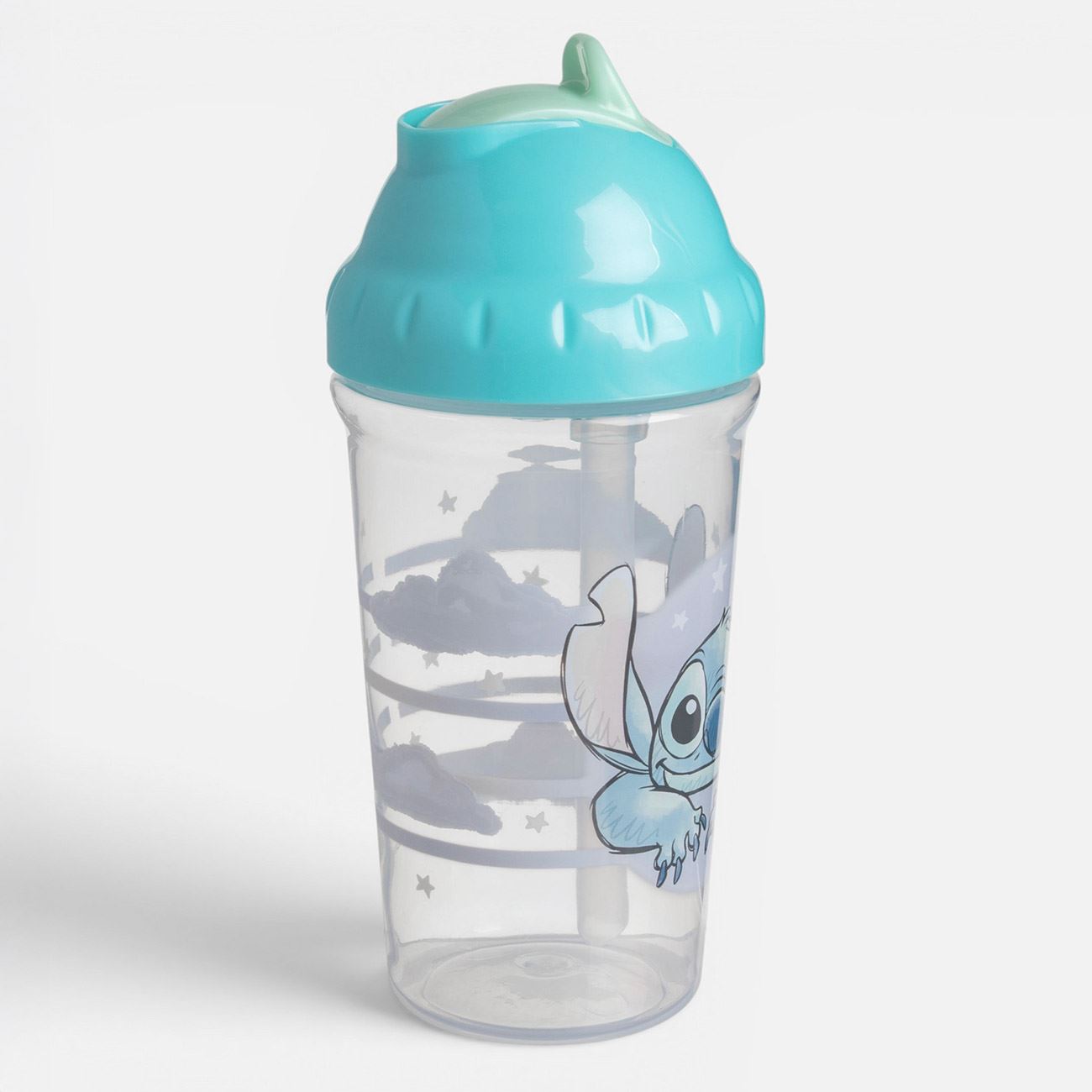 Pahar Antrenament Albastru cu Pai Stitch 295ml - poza 3