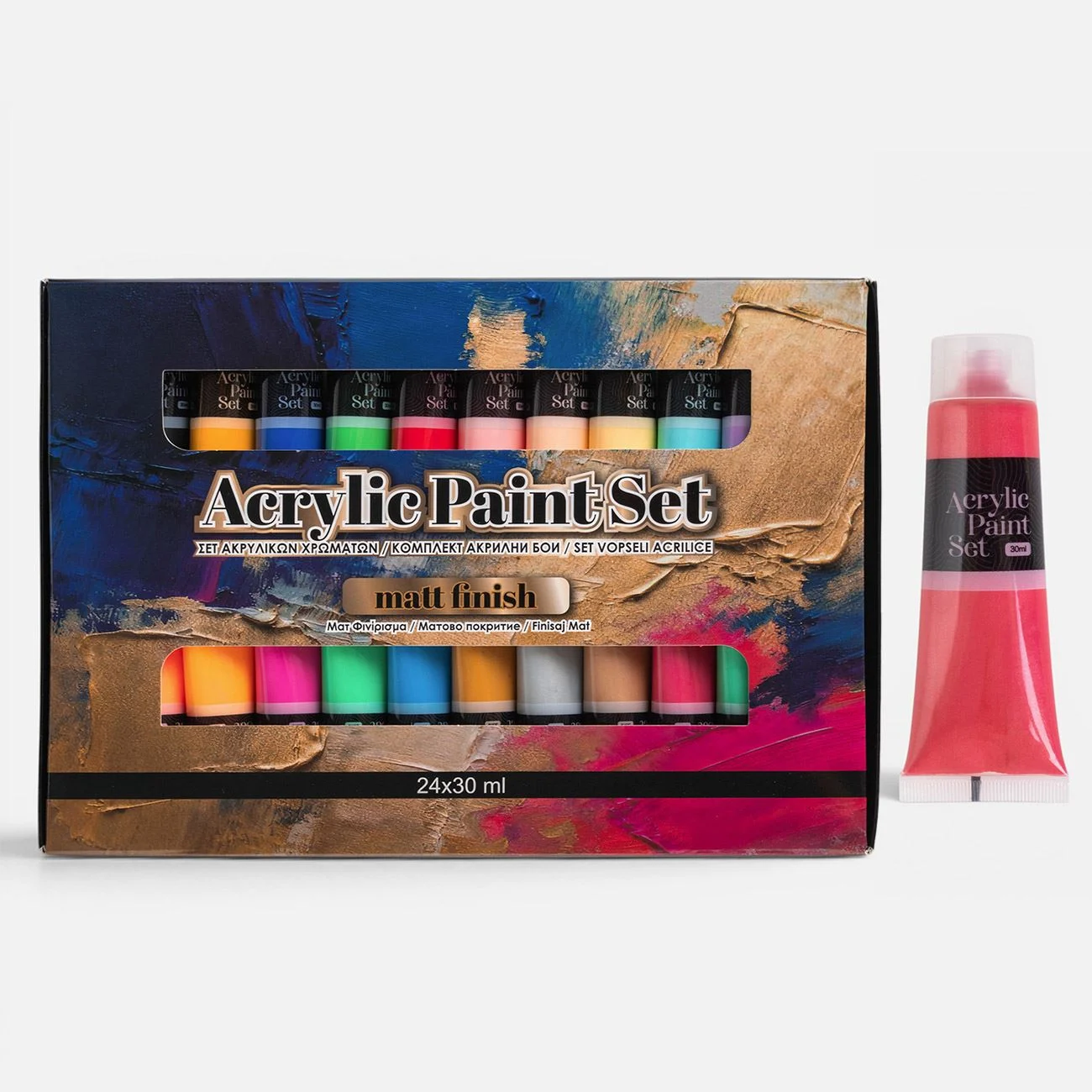 Set Culori Acrilice pentru Pictura 30ml - 24buc