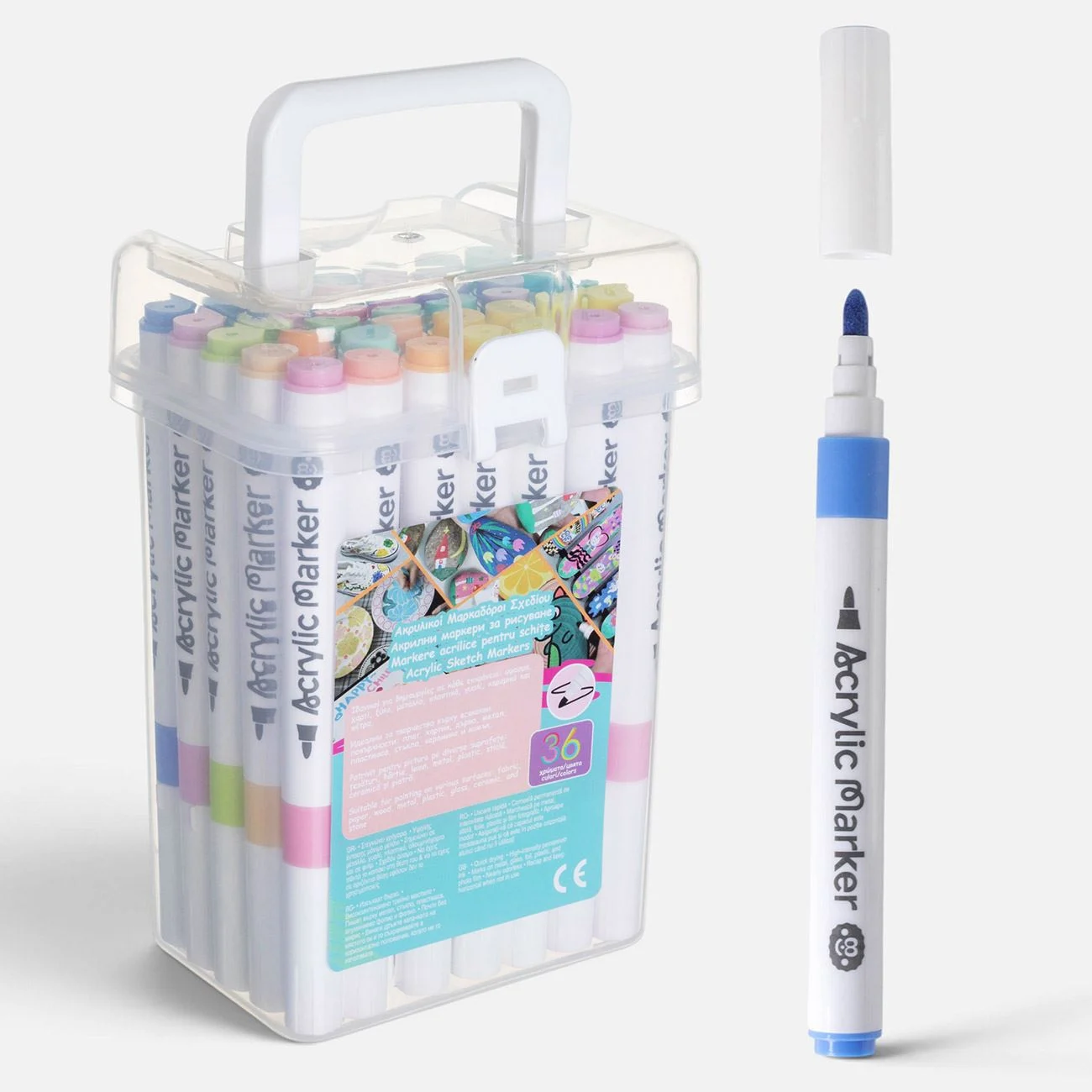CARIOCI SCHITE ACRILICE 38CUL PASTEL