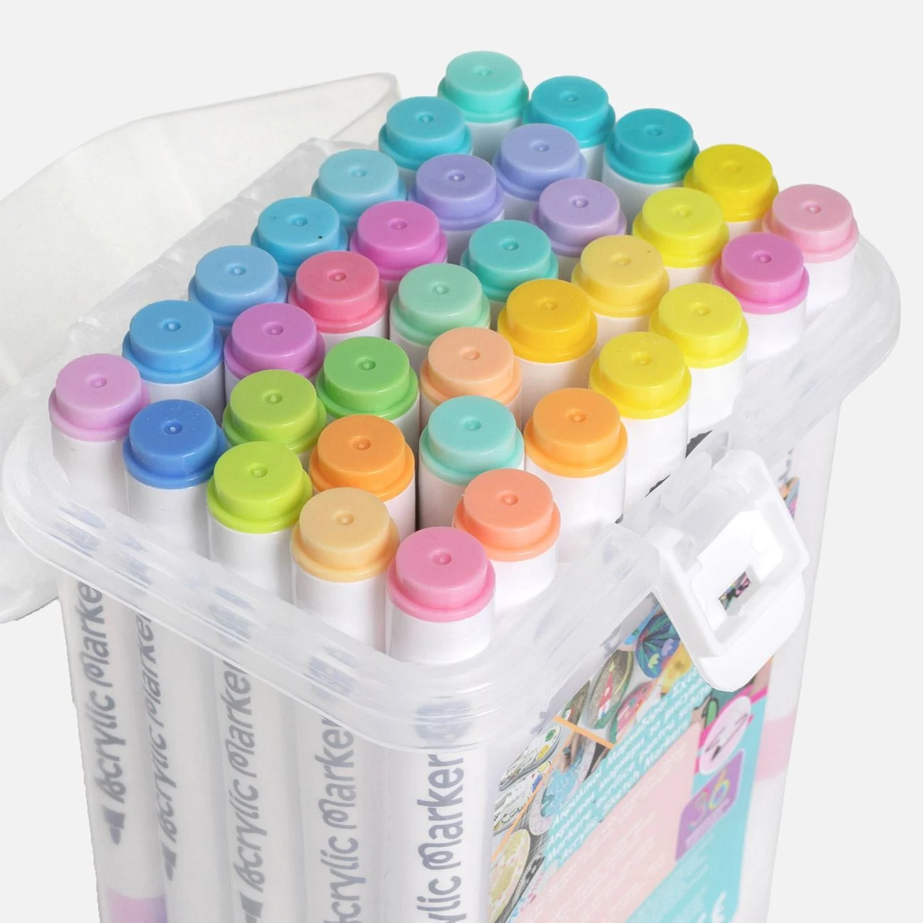 CARIOCI SCHITE ACRILICE 38CUL PASTEL - poza 2