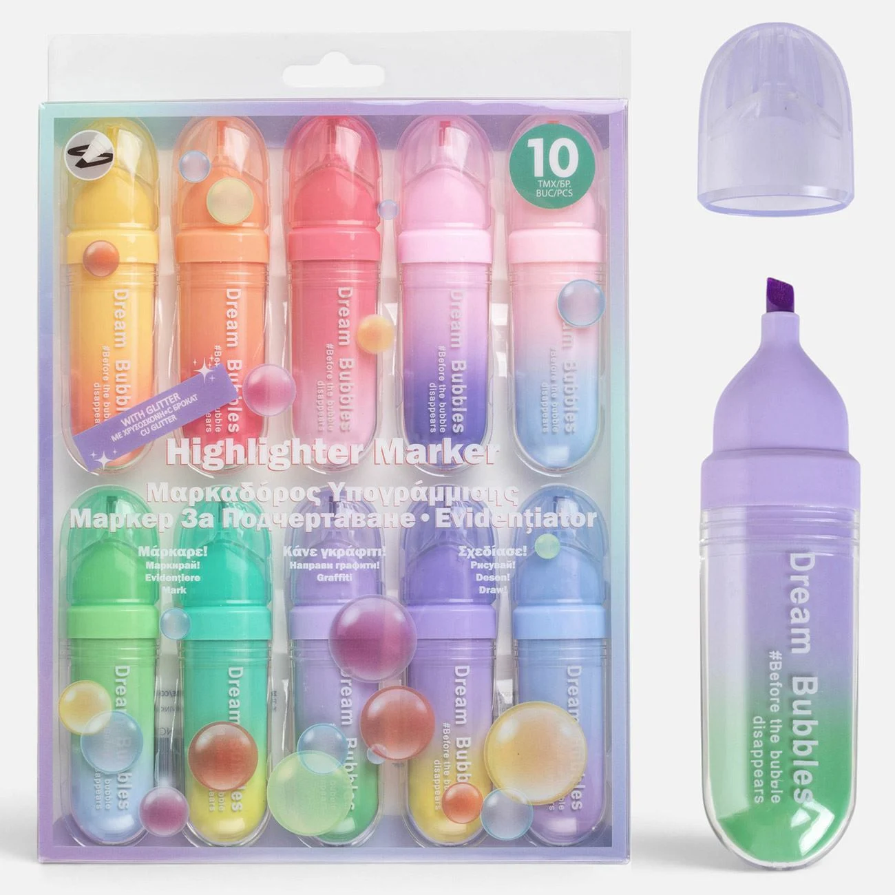 Markere Evidentiatoare Rainbow - 10buc