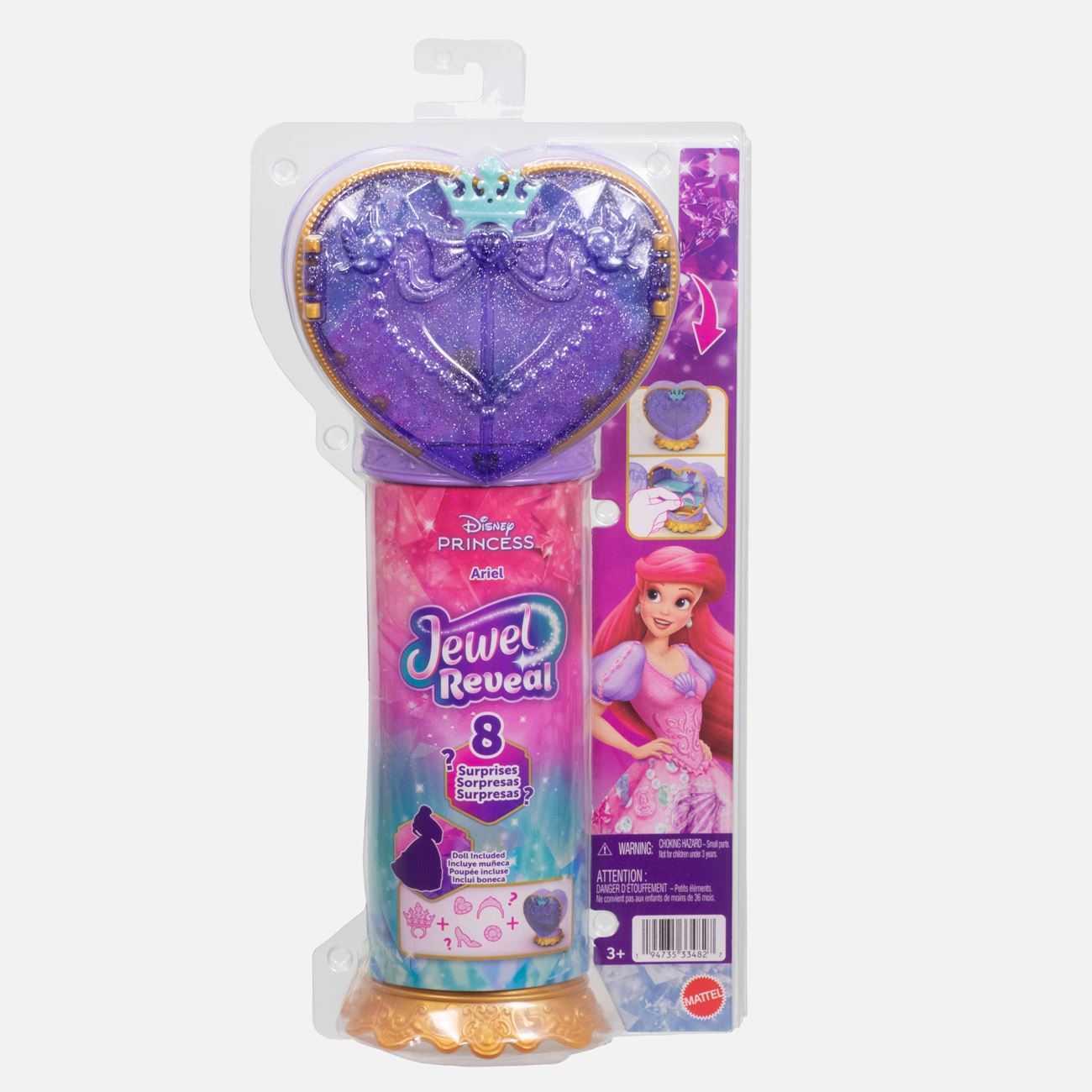 Jewel Reveal Disney Princess Ariel - Mattel