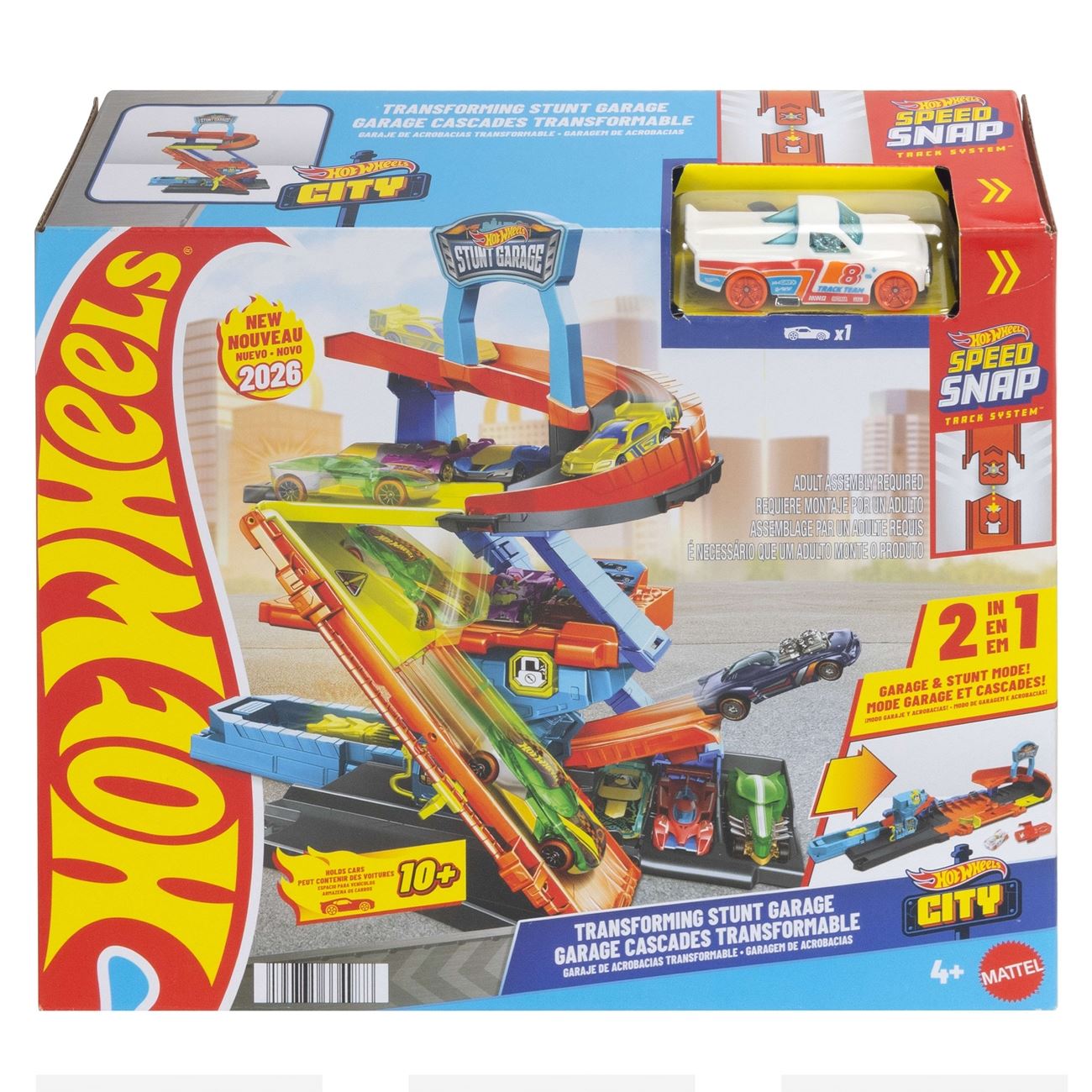 Hot Wheels City 2 in 1 Pista Garaj - Mattel