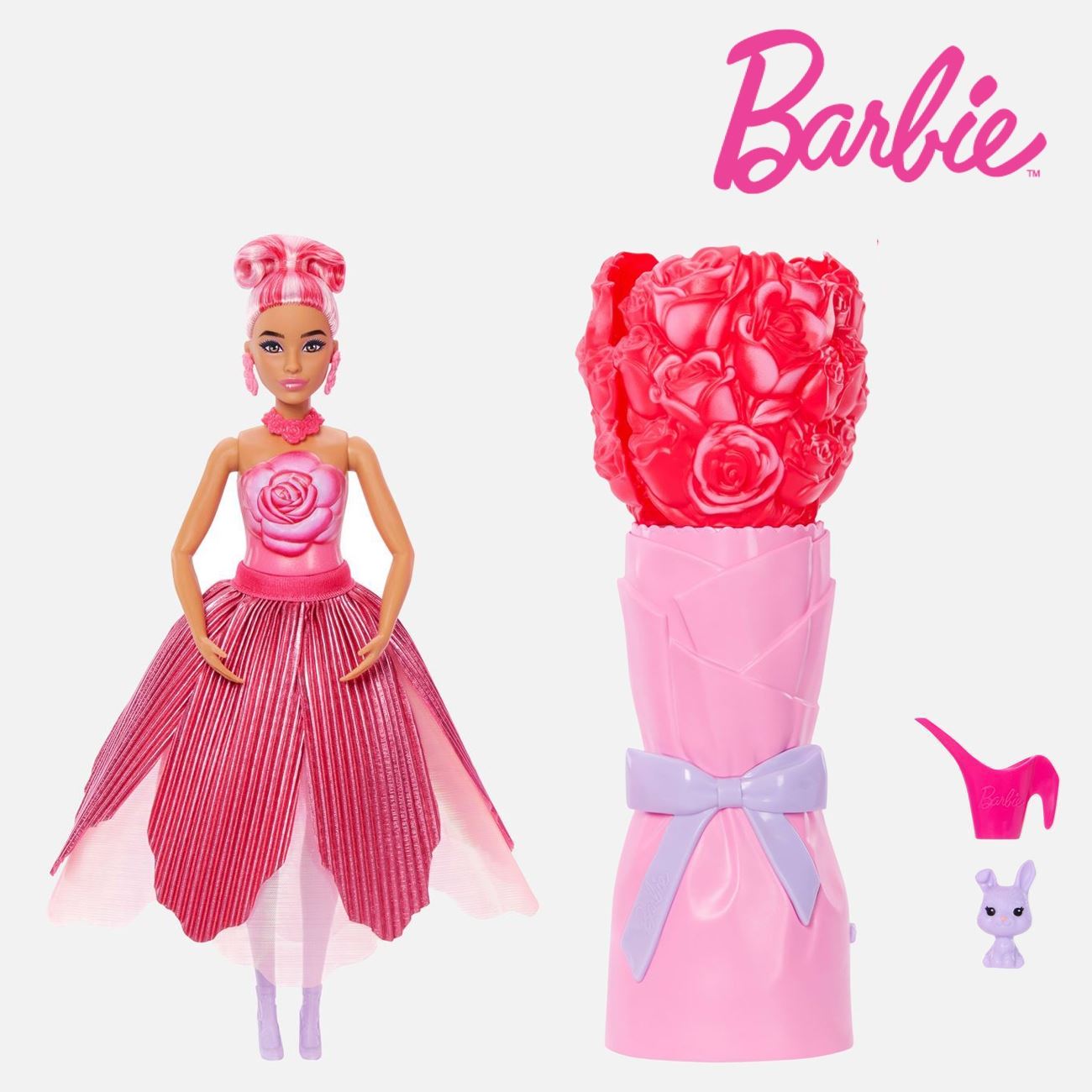 Papusa Barbie Pop Reveal Trandafir Rosu - Mattel