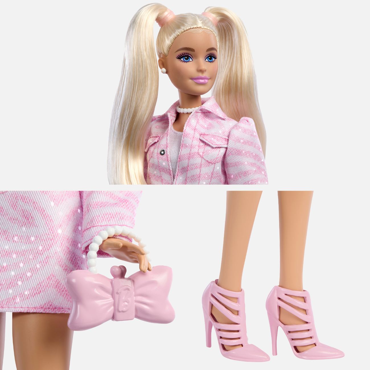 Papusa Barbie Fasion Deluxe Roz - Mattel - poza 3