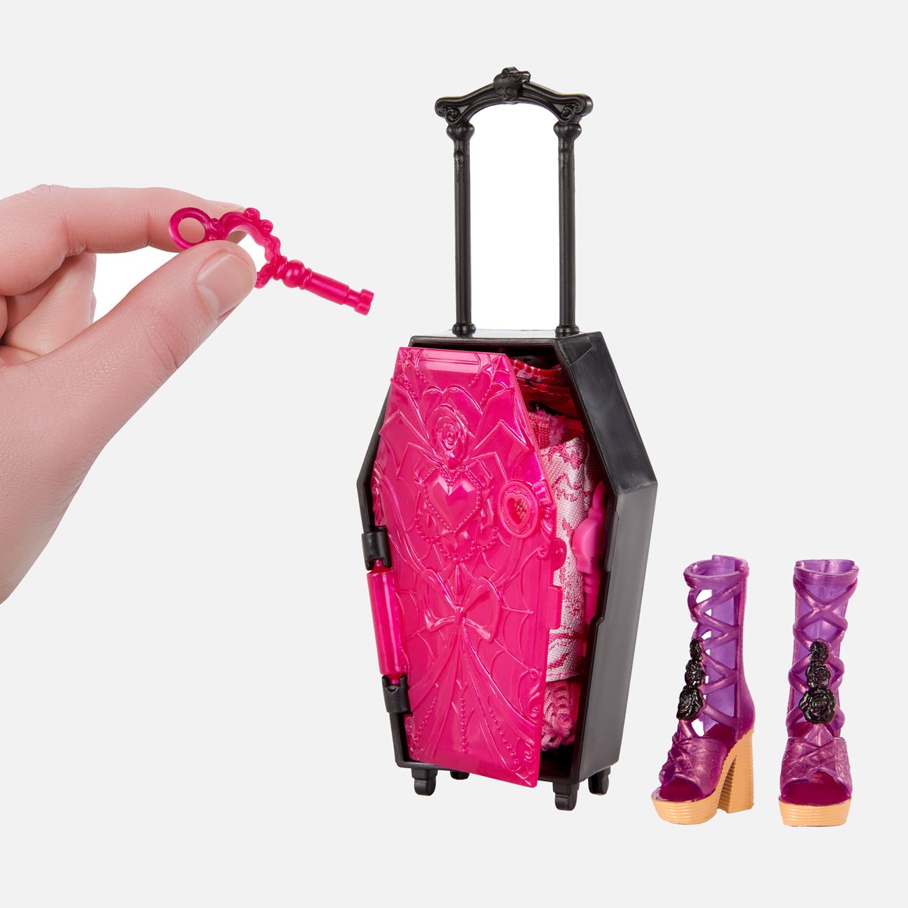Monster High Draculara Skulltimate Secrets Valiza - Mattel - poza 3