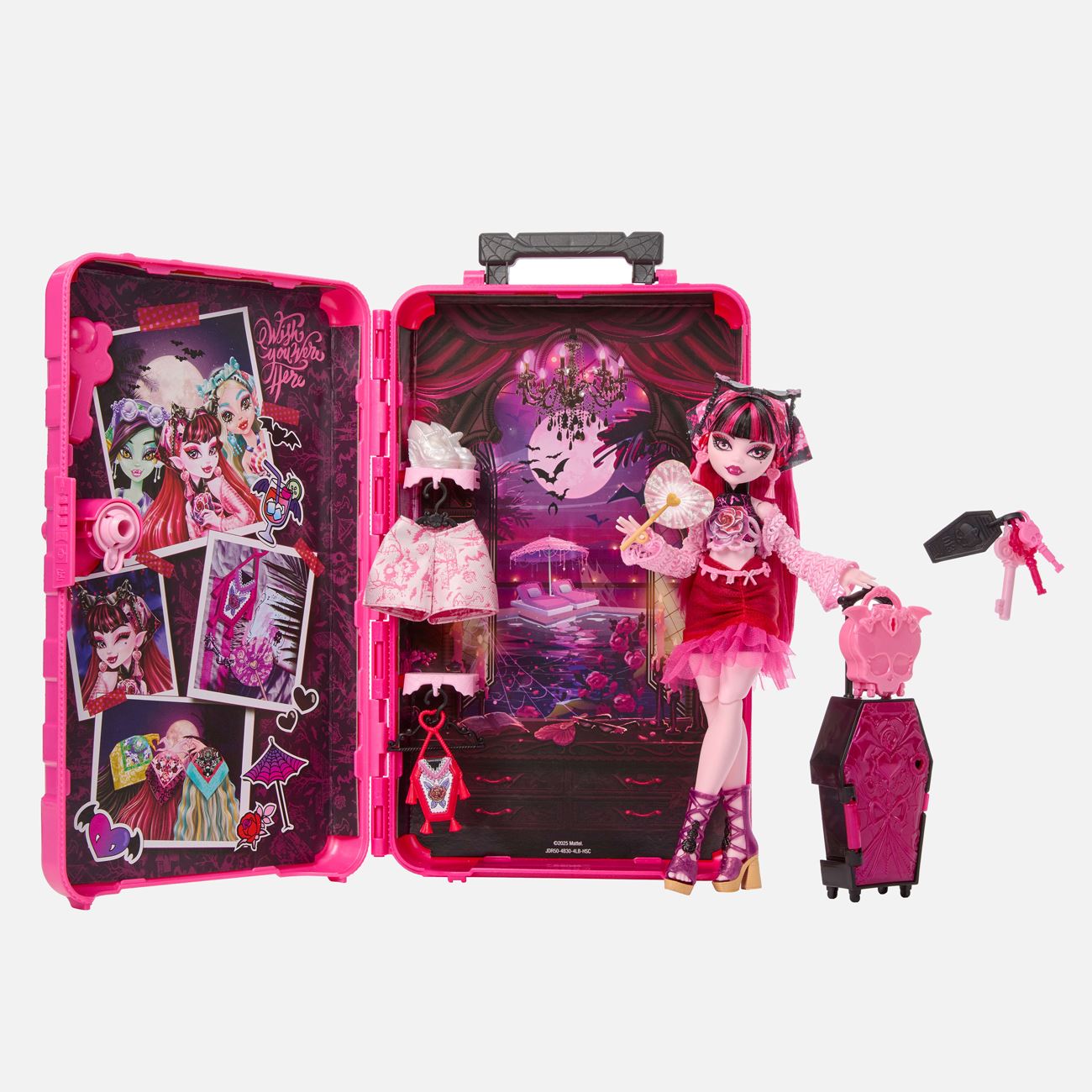 Monster High Draculara Skulltimate Secrets Valiza - Mattel - poza 4