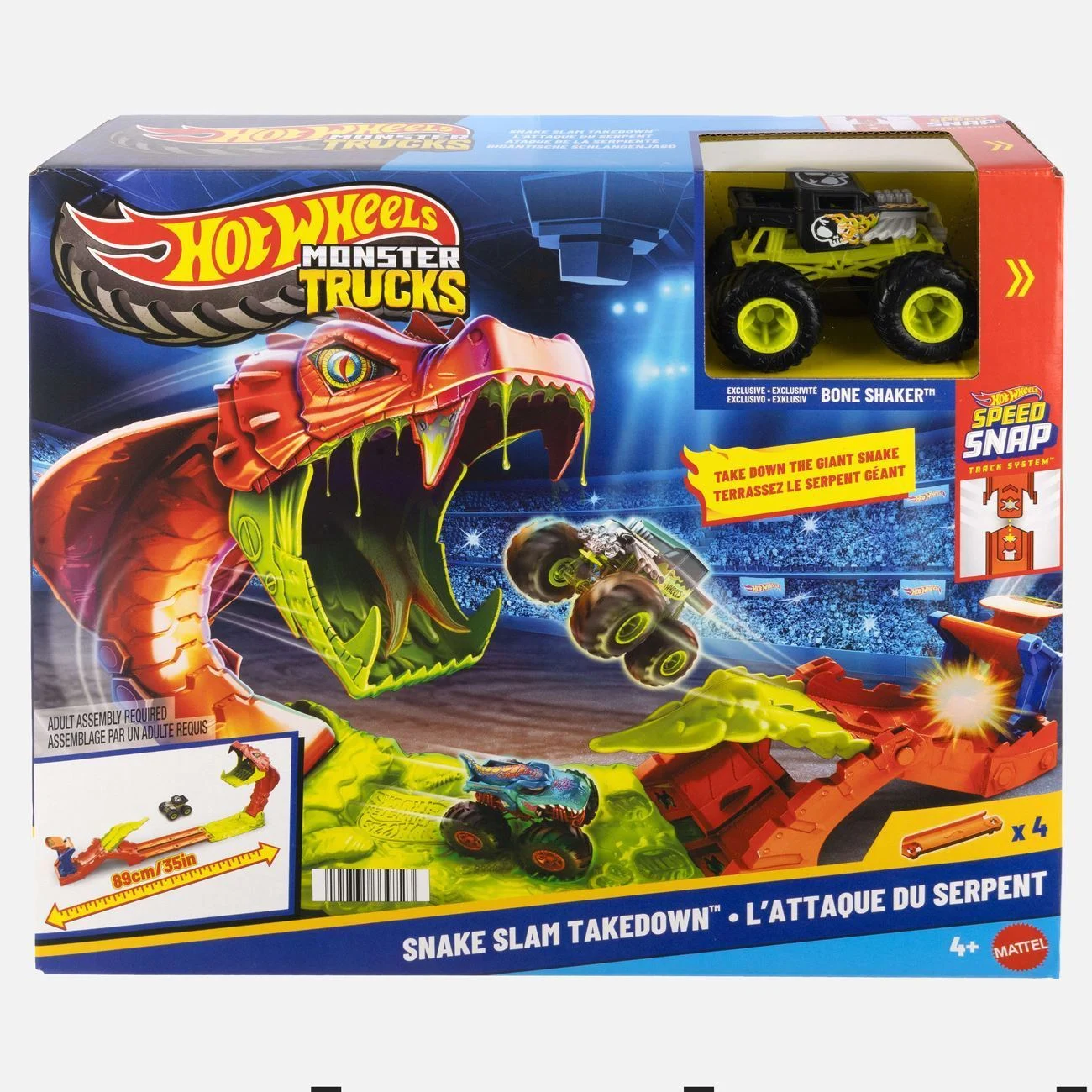 Pista Monster Trucks Atac de Sarpe - Mattel - poza 2