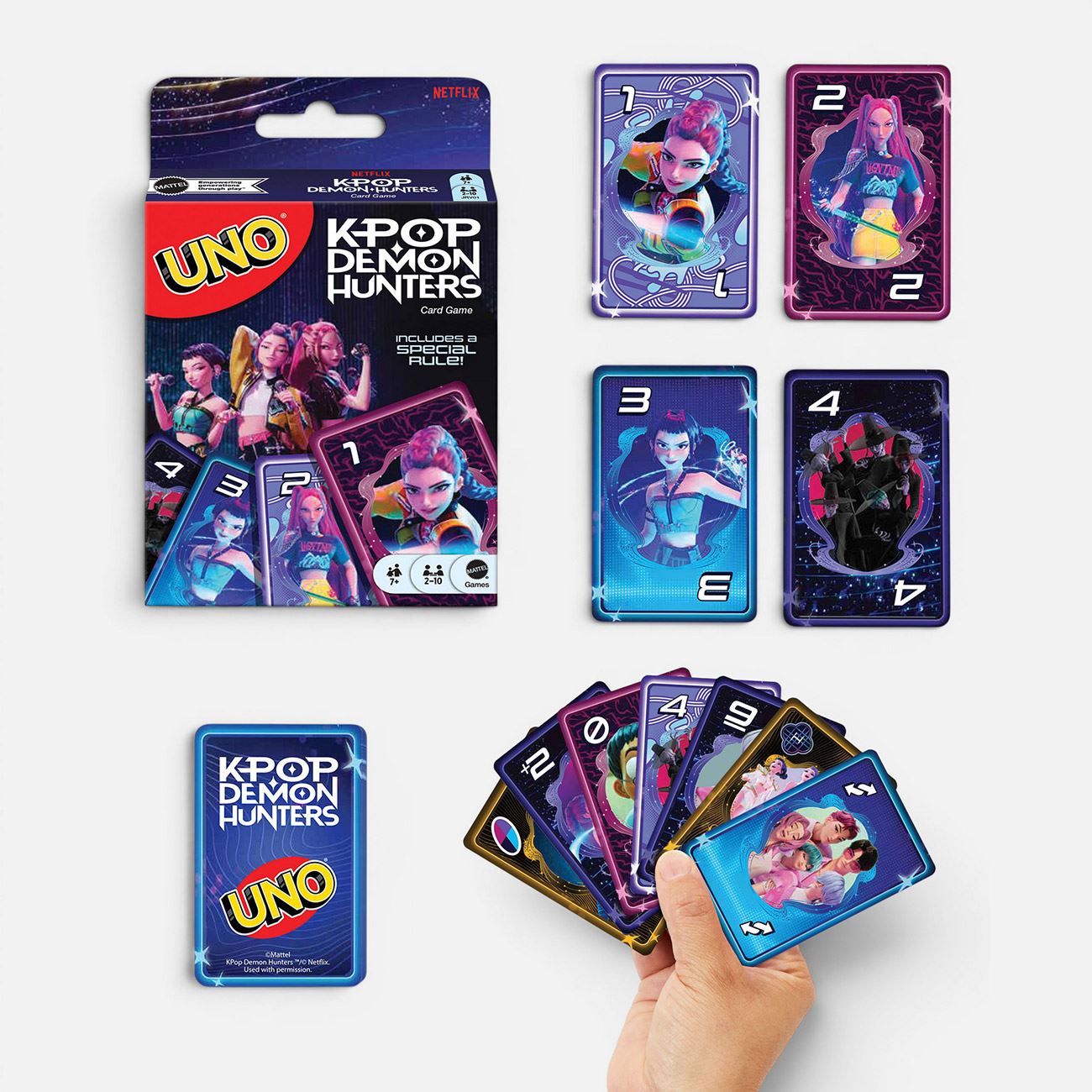 UNO K-Pop Demon Hunters - Mattel - poza 2