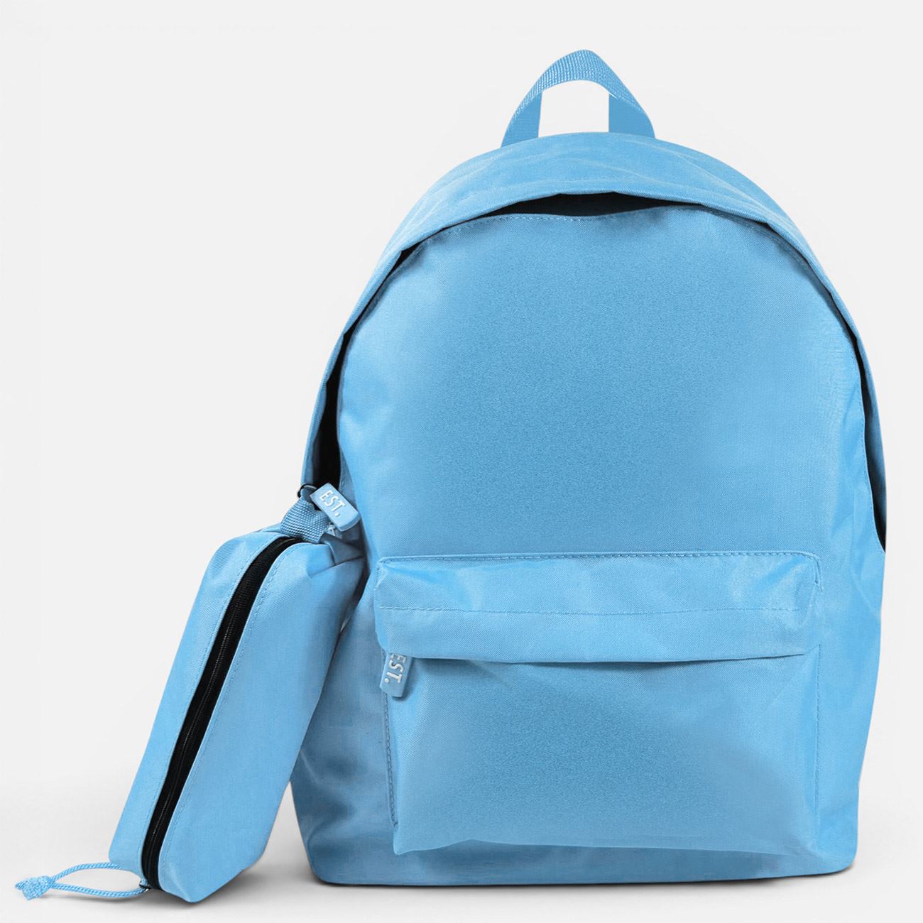 Ghiozdan Scolar Bleu cu Penar 31x13,5x42,5cm