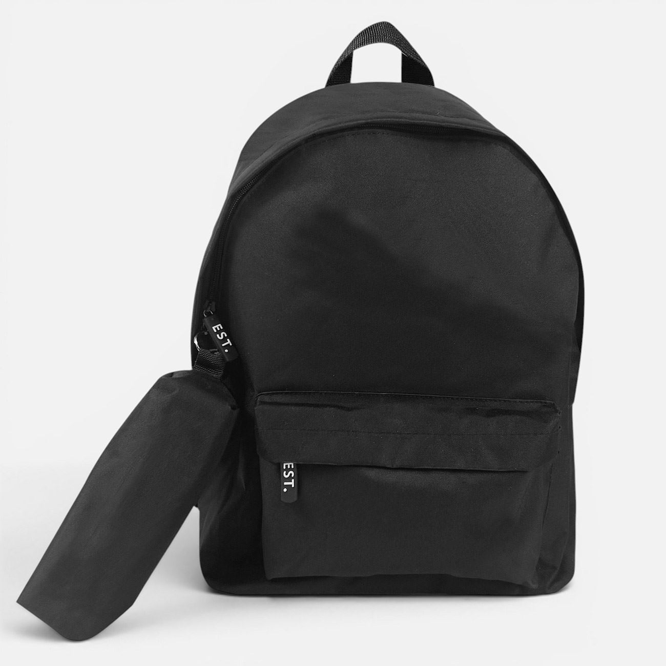 Ghiozdan Scolar Negru cu Penar 31x13,5x42,5cm
