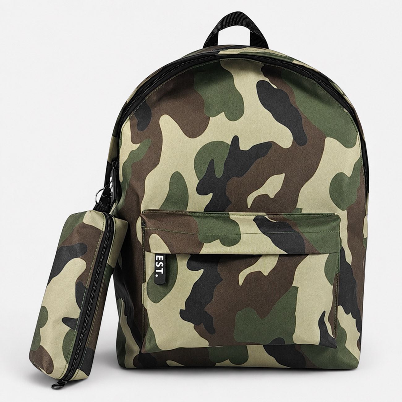 Ghiozdan Scolar Army cu Penar 31x13,5x42,5cm