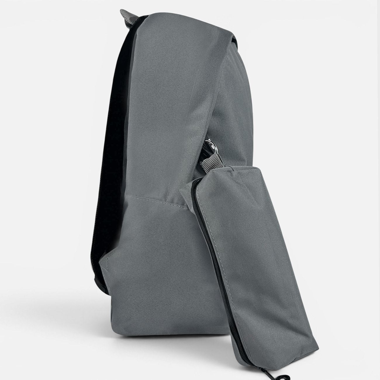 Ghiozdan Scolar Gri cu Penar 31x13,5x42,5cm - poza 3