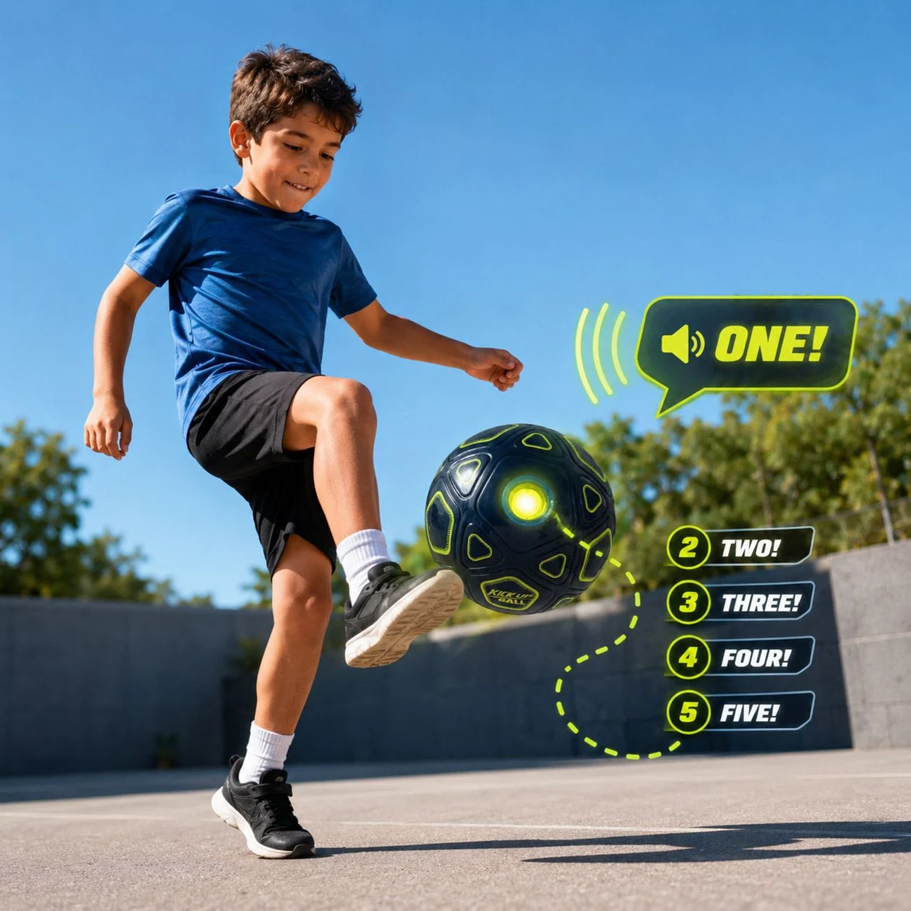 Minge de Fotbal pentru Antrenament cu Lumina & Contor Ø21cm