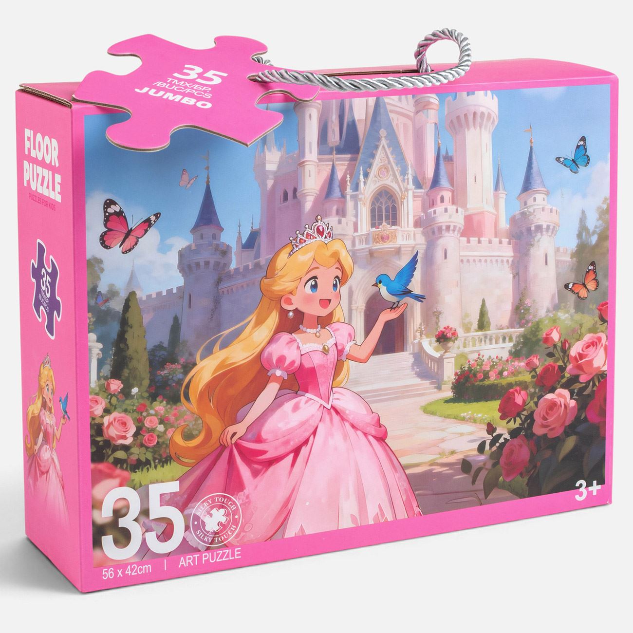 Puzzle de Podea Printesa la Castel (35 Piese Jumbo)