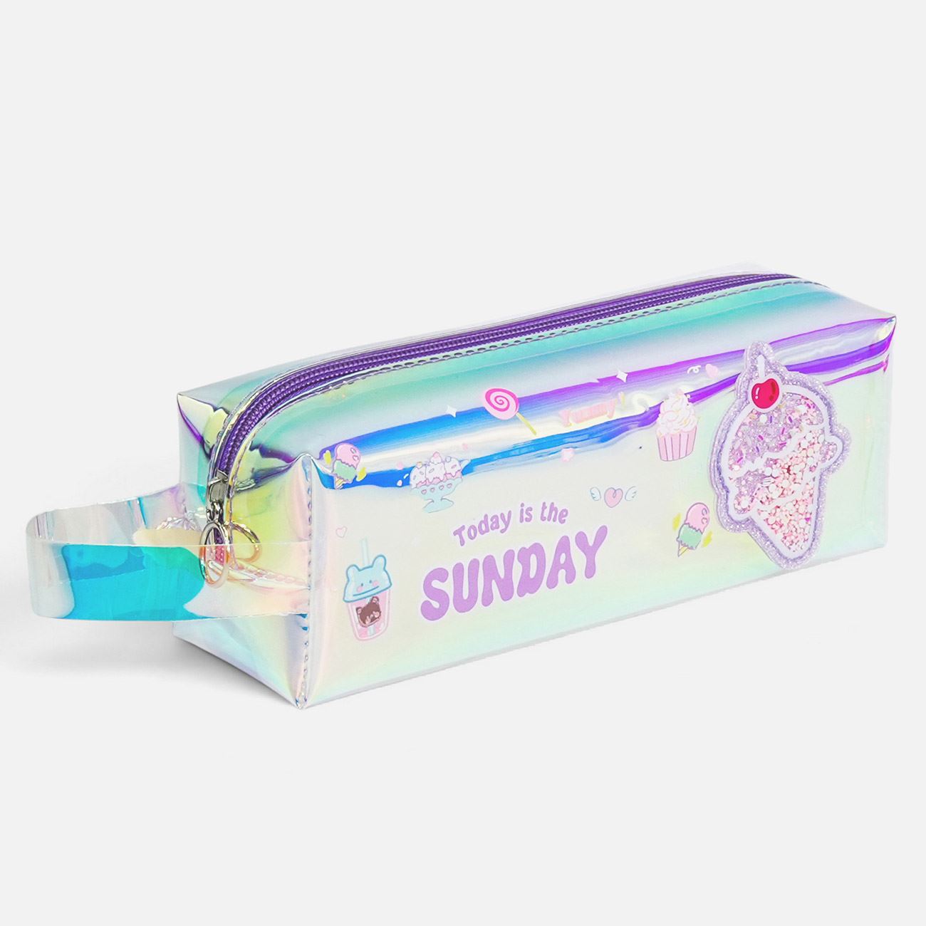 Penar Cilindric Mov Holografic 20x7x7cm