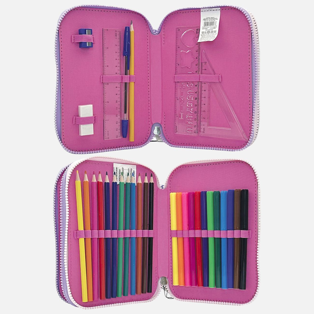 Penar Dublu Echipat Lila Stralucitor Unicorn 14x4,5x20cm - poza 3