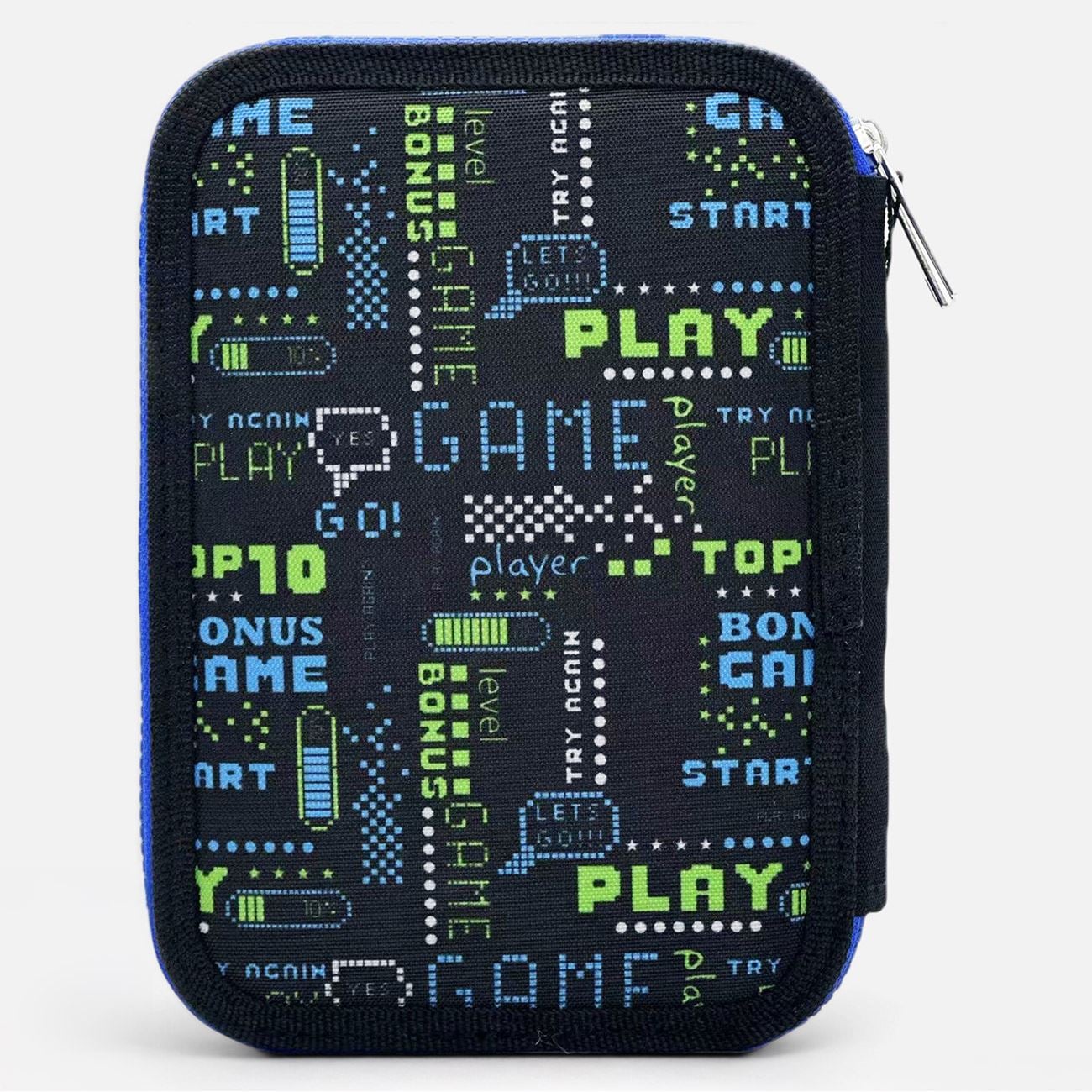 Penar Dublu Echipat Negru Albastru Gamer 14x4,5x20cm - poza 3