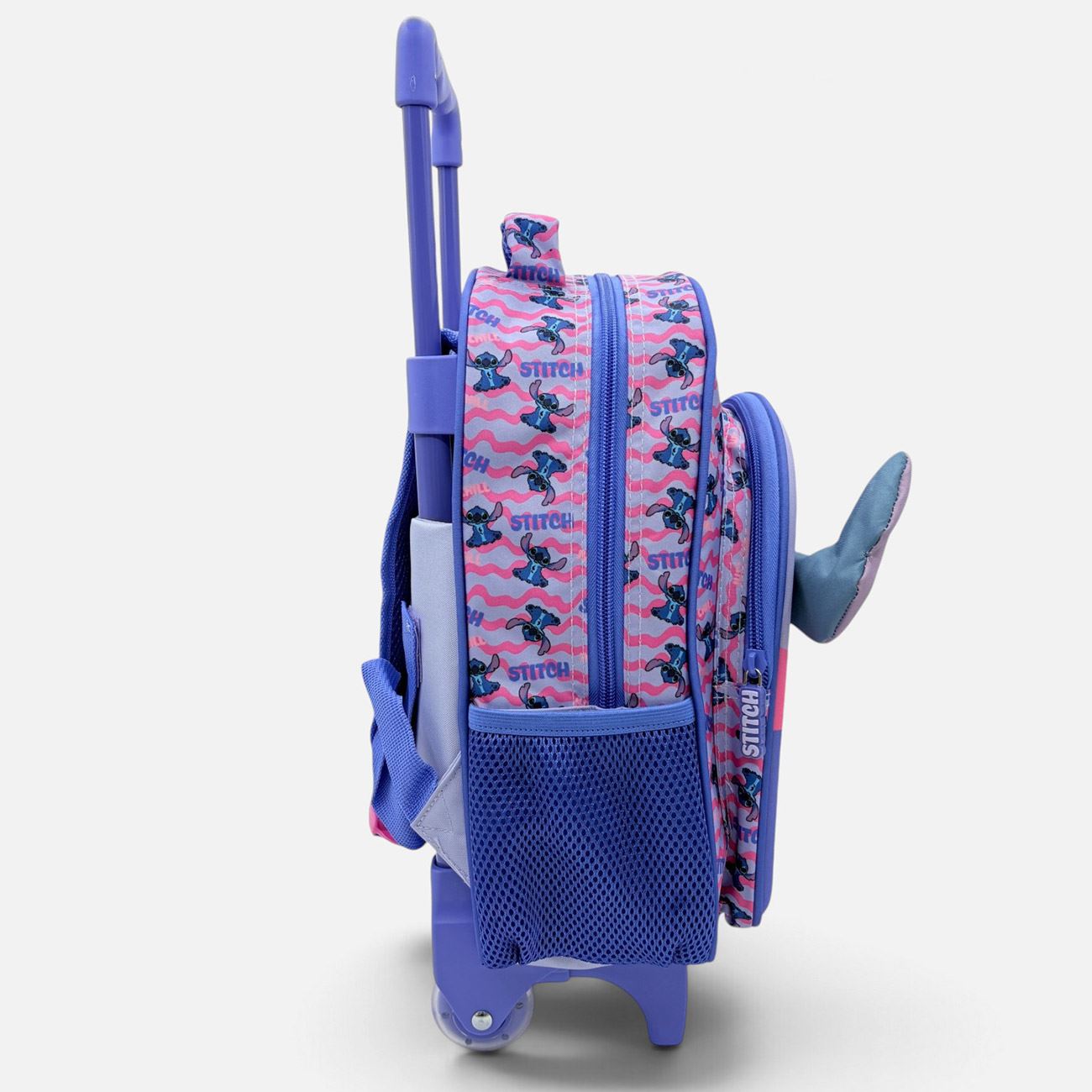 Ghiozdan Troler pentru Gradinita Lila Stitch cu Urechi 3D - poza 2