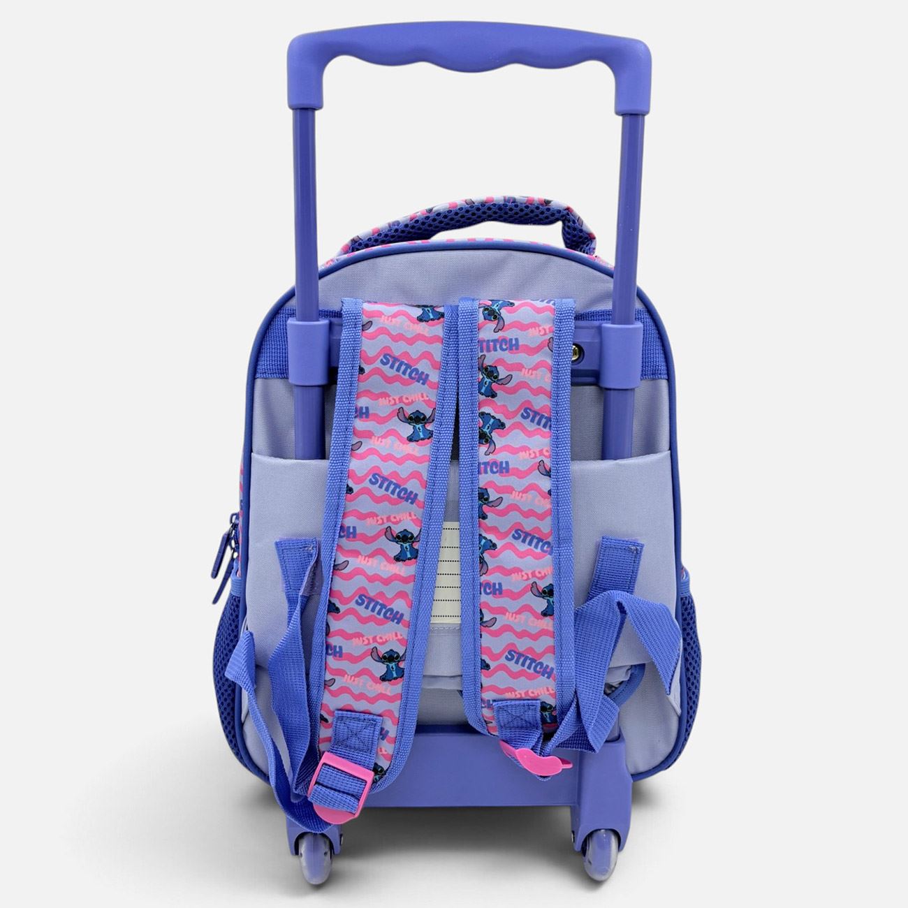 Ghiozdan Troler pentru Gradinita Lila Stitch cu Urechi 3D - poza 3